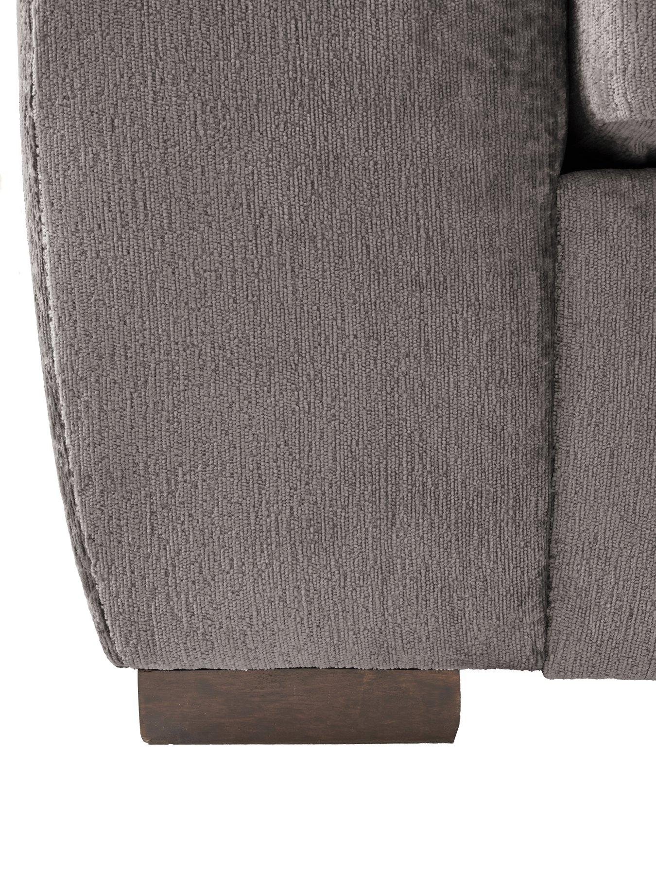 Image 4 of 7 of The Very Collection Salerno Standard Seater Fabric Left Hand Corner Chaise Sofa - Grey - FSC&reg; Certified