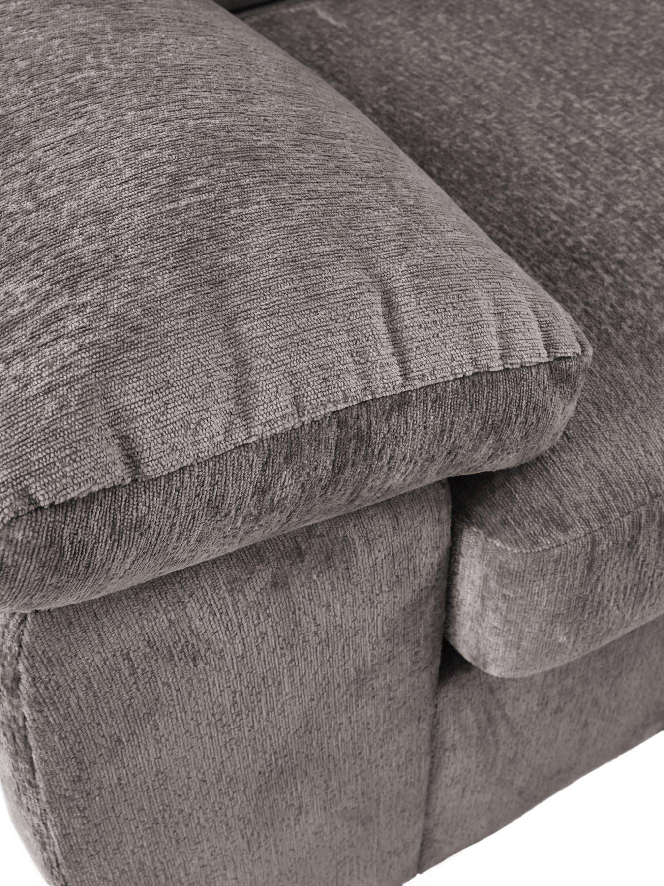 Image 5 of 7 of The Very Collection Salerno Standard Seater Fabric Left Hand Corner Chaise Sofa - Grey - FSC&reg; Certified