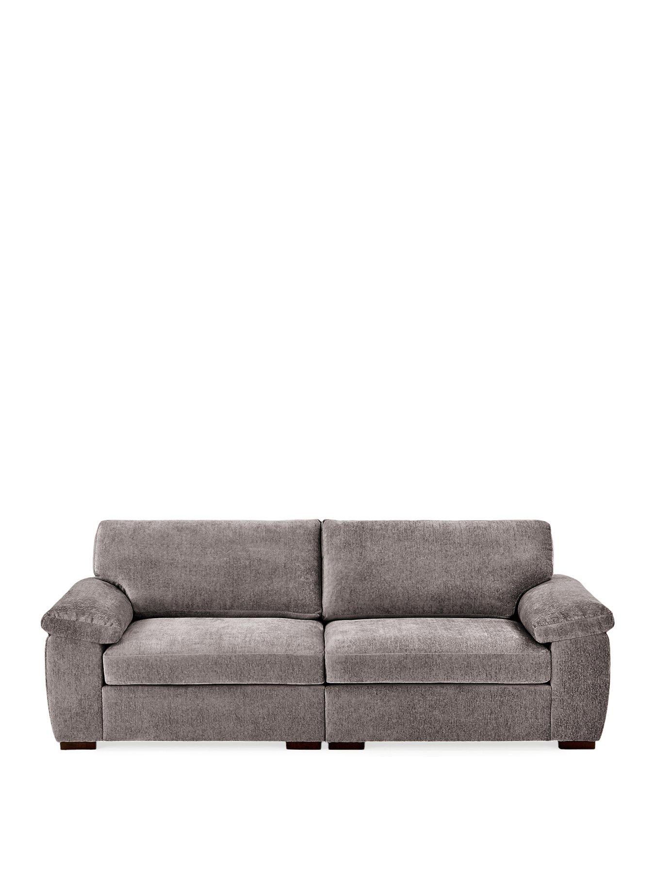 Image 2 of 6 of Very Home Salerno Standard Back&nbsp;4 Seater Fabric Sofa&nbsp;- Grey - FSC&reg; Certified