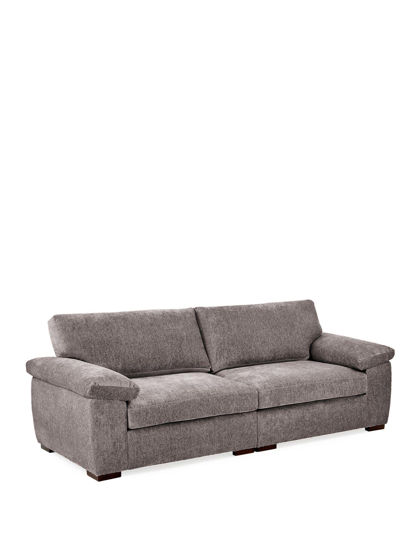 Image 3 of 6 of Very Home Salerno Standard Back&nbsp;4 Seater Fabric Sofa&nbsp;- Grey - FSC&reg; Certified
