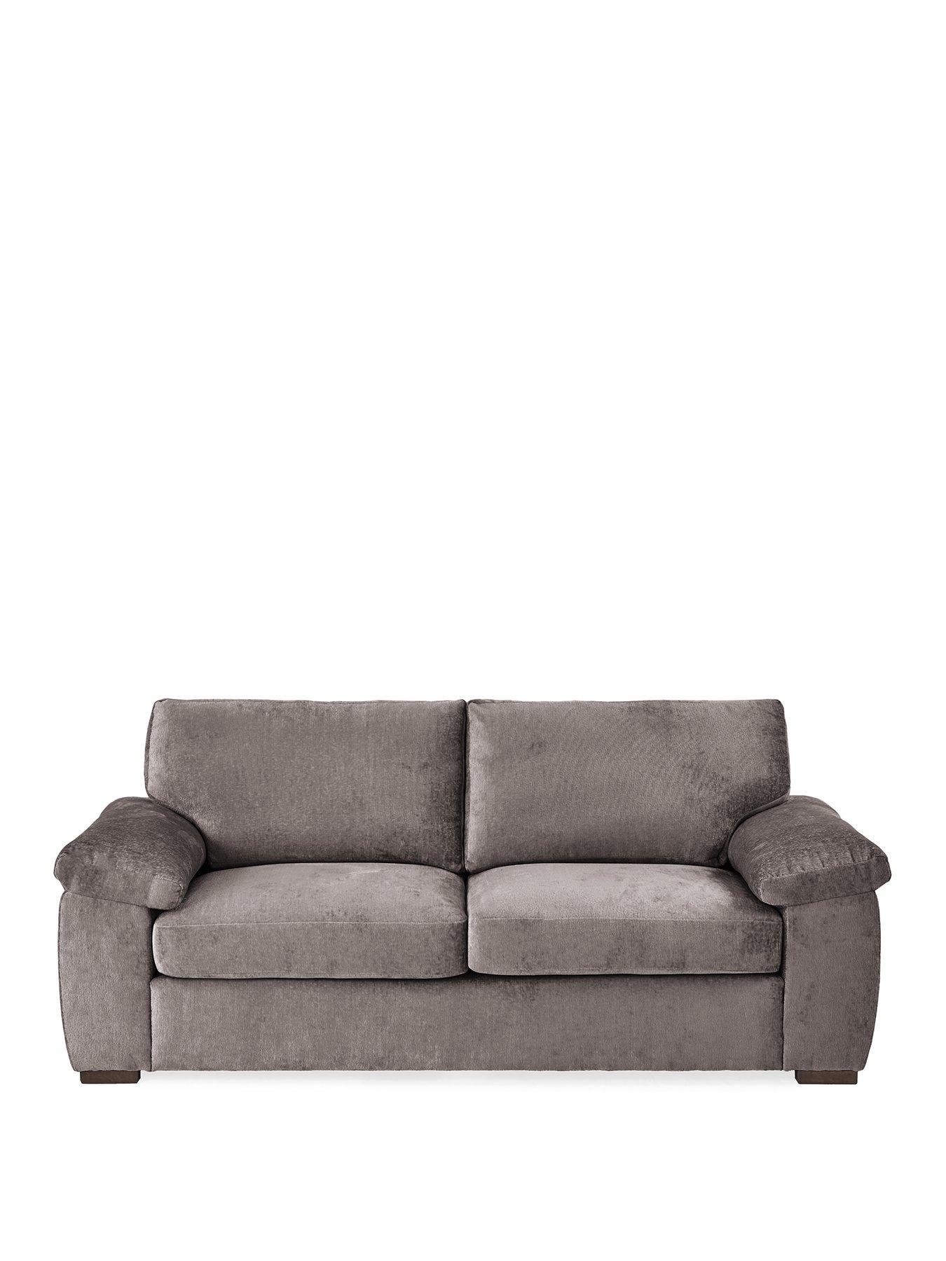 Image 2 of 7 of Very Home Salerno&nbsp;Standard Fabric&nbsp;3 Seater&nbsp;Sofa - Grey - FSC&reg; Certified