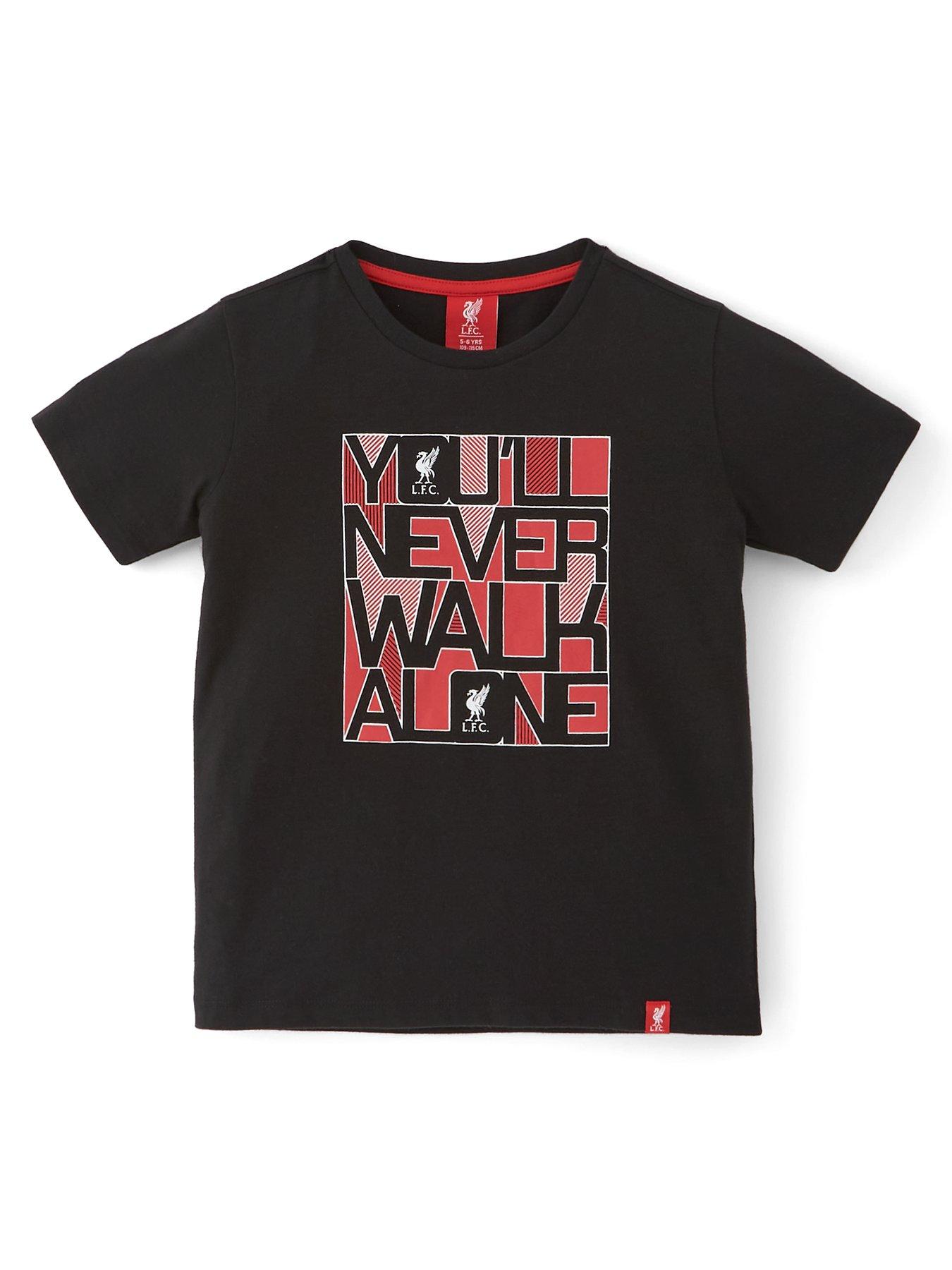 Liverpool FC Junior Short Sleeve YNWA T-shirt - Black