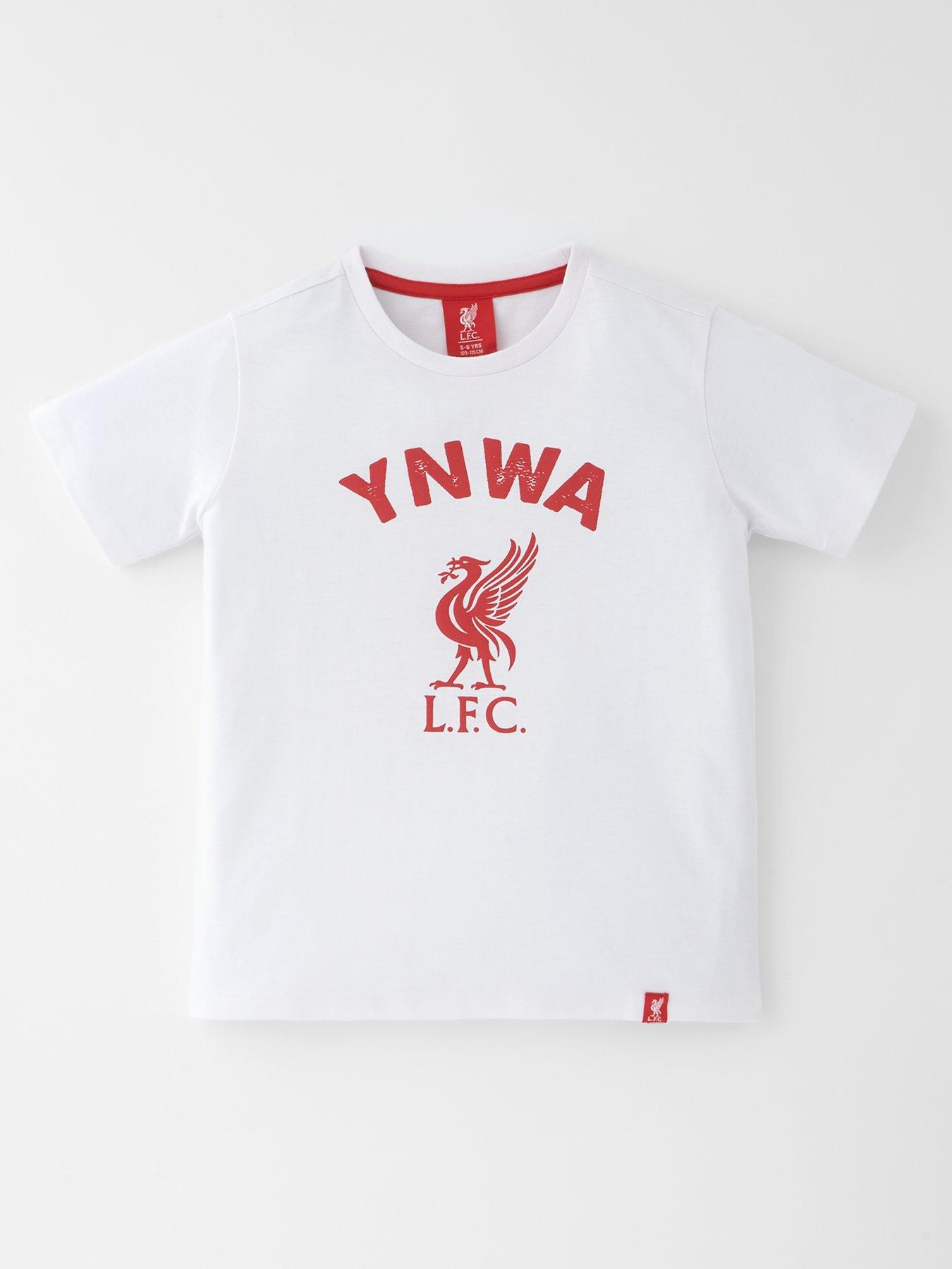 Image 1 of 4 of Liverpool FC Junior Short Sleeve YNWA T-shirt - White