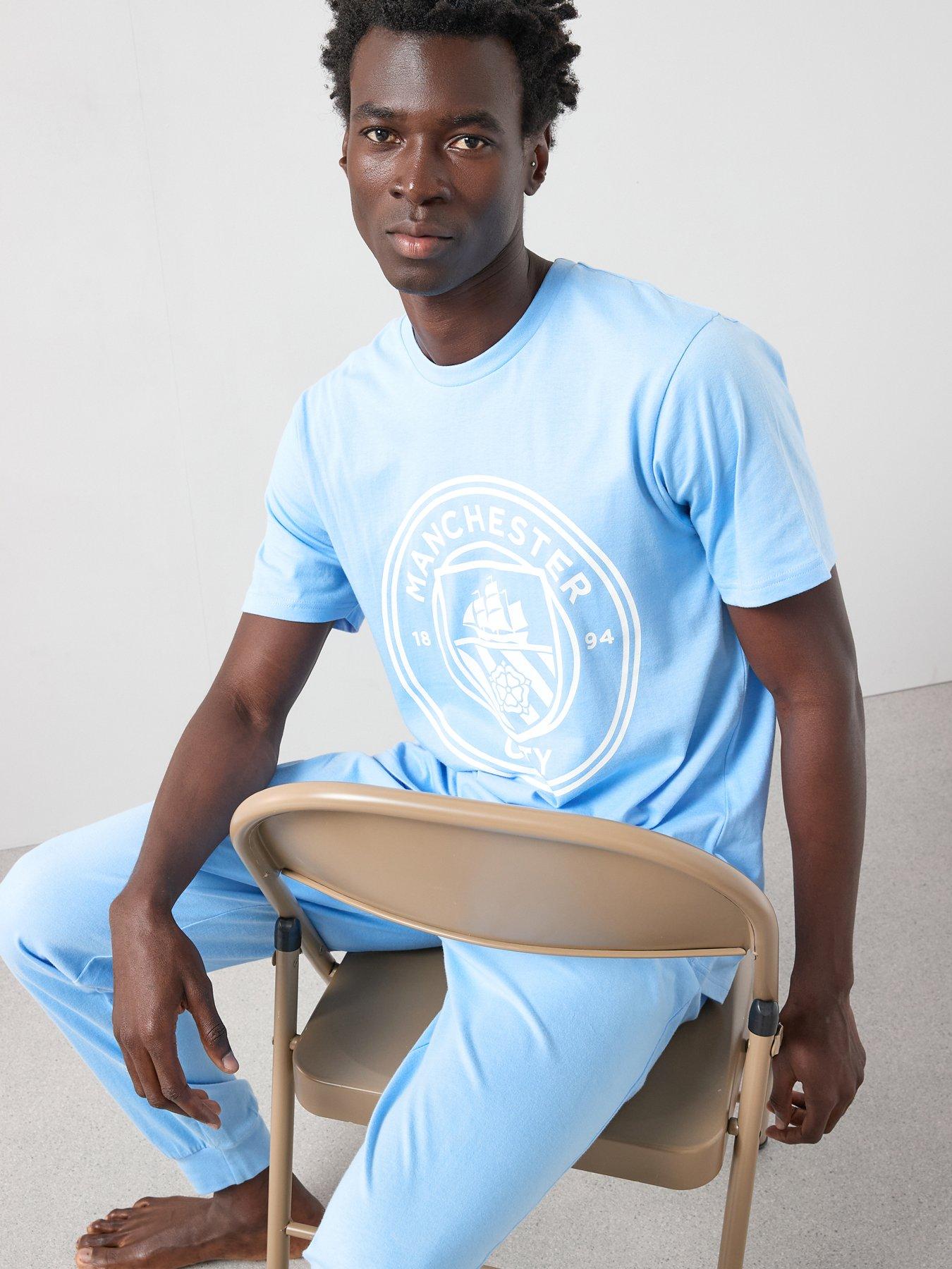 Manchester City FC Short Sleeve Pyjama Set - Blue