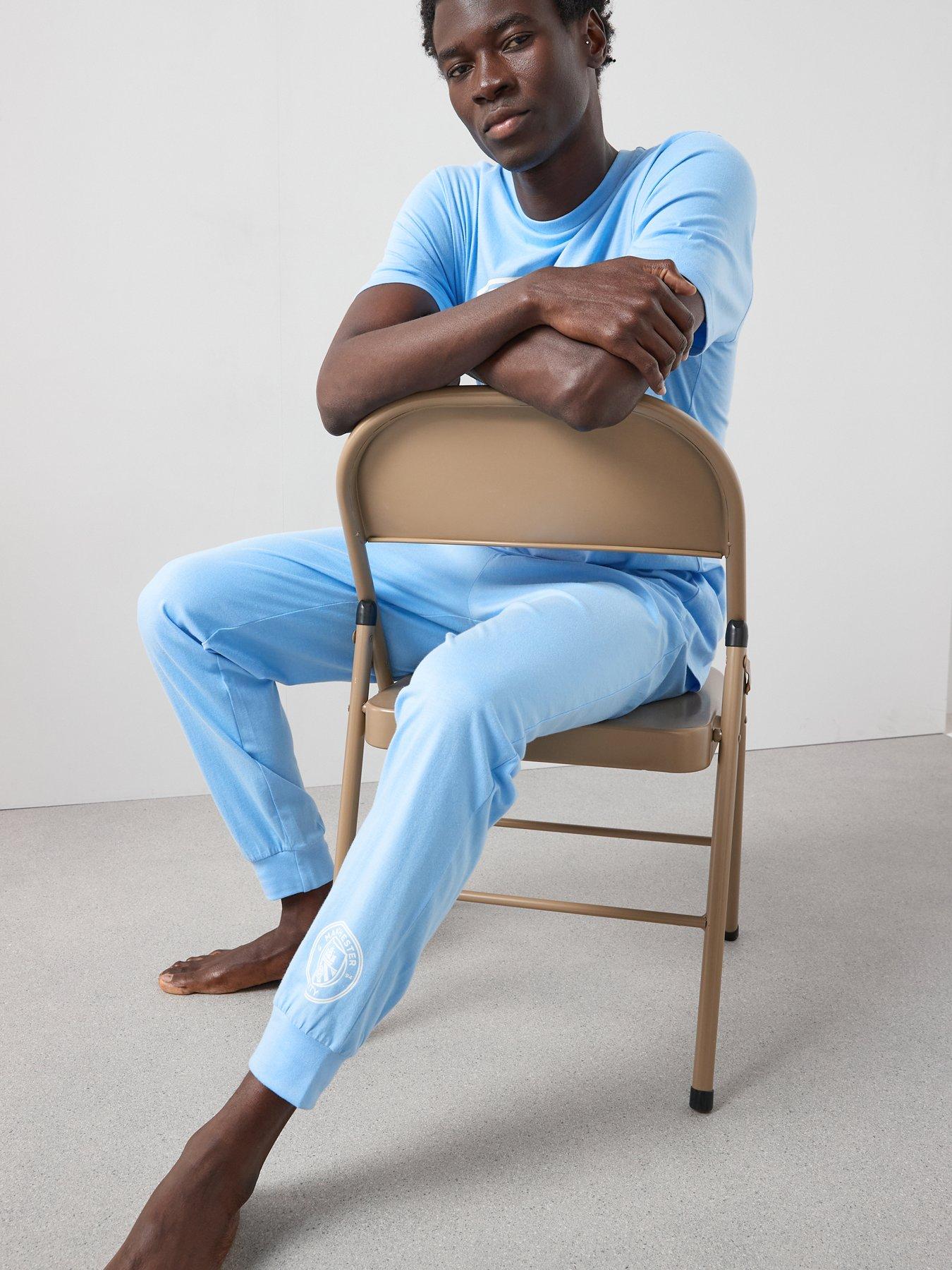 Image 5 of 5 of Manchester City FC Short Sleeve Pyjama Set - Blue