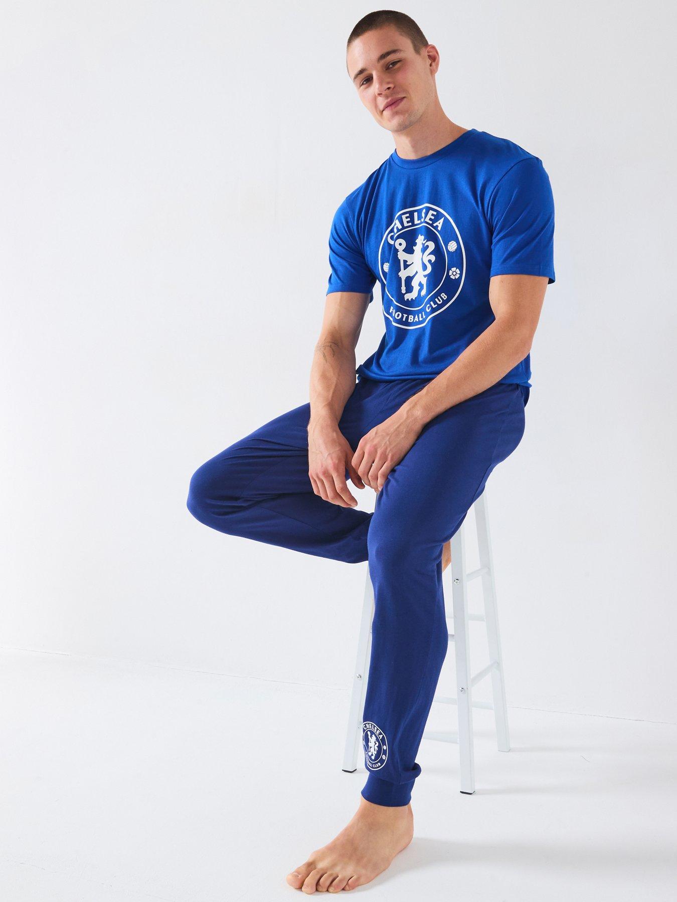 undefined Mens FCc Short Sleeve Pyjama Set - Blue