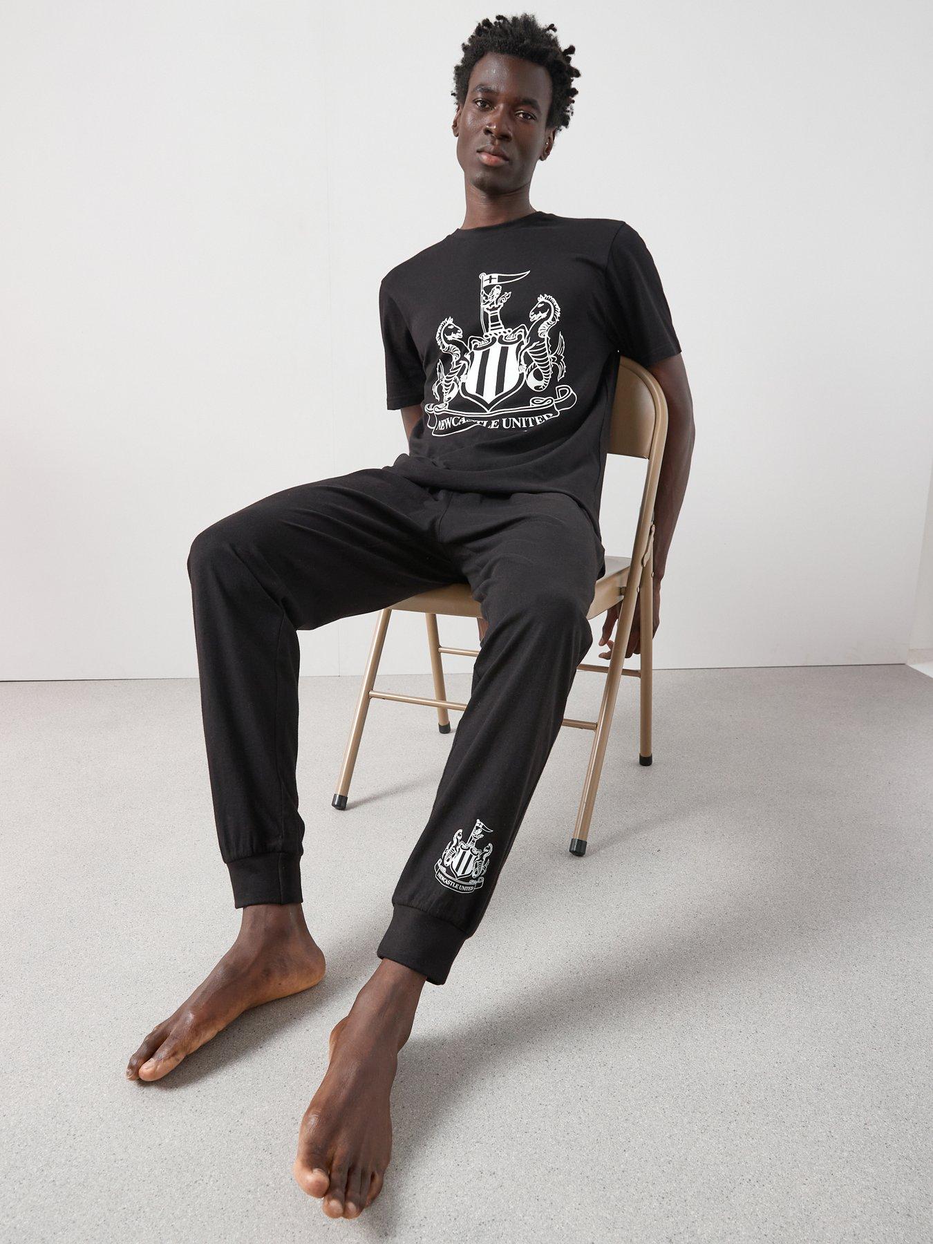Newcastle FC Newcastle Utd FC Short Sleeve Pyjama Set - Black