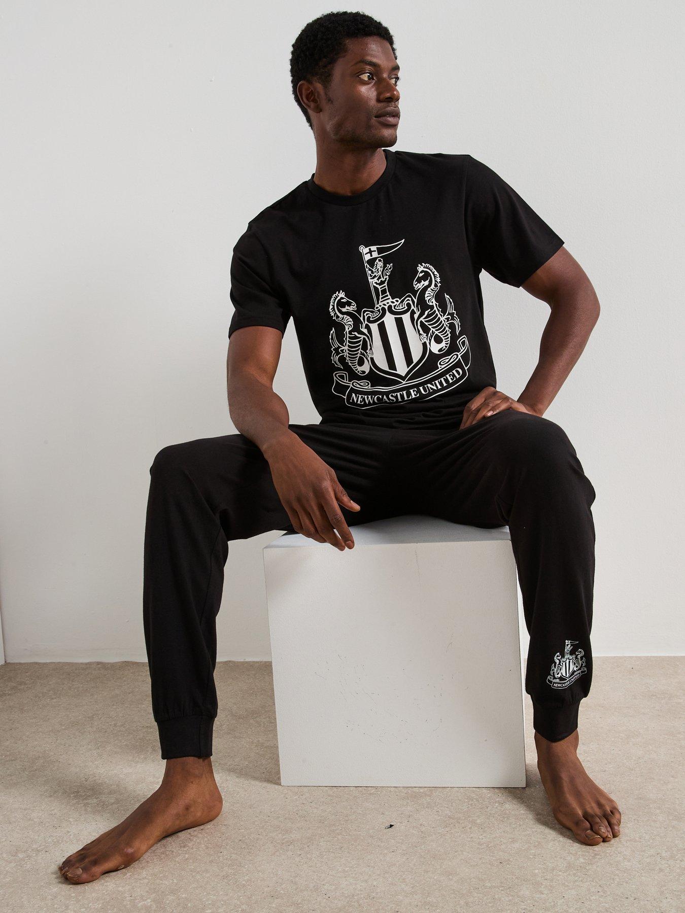 undefined Mens Newcastle Utd FC Short Sleeve Pyjama Set
