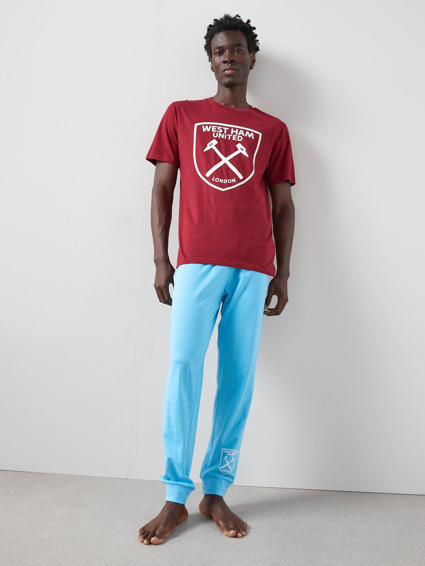 West Ham United FC Short Sleeve Pyjama Set - Burgundy