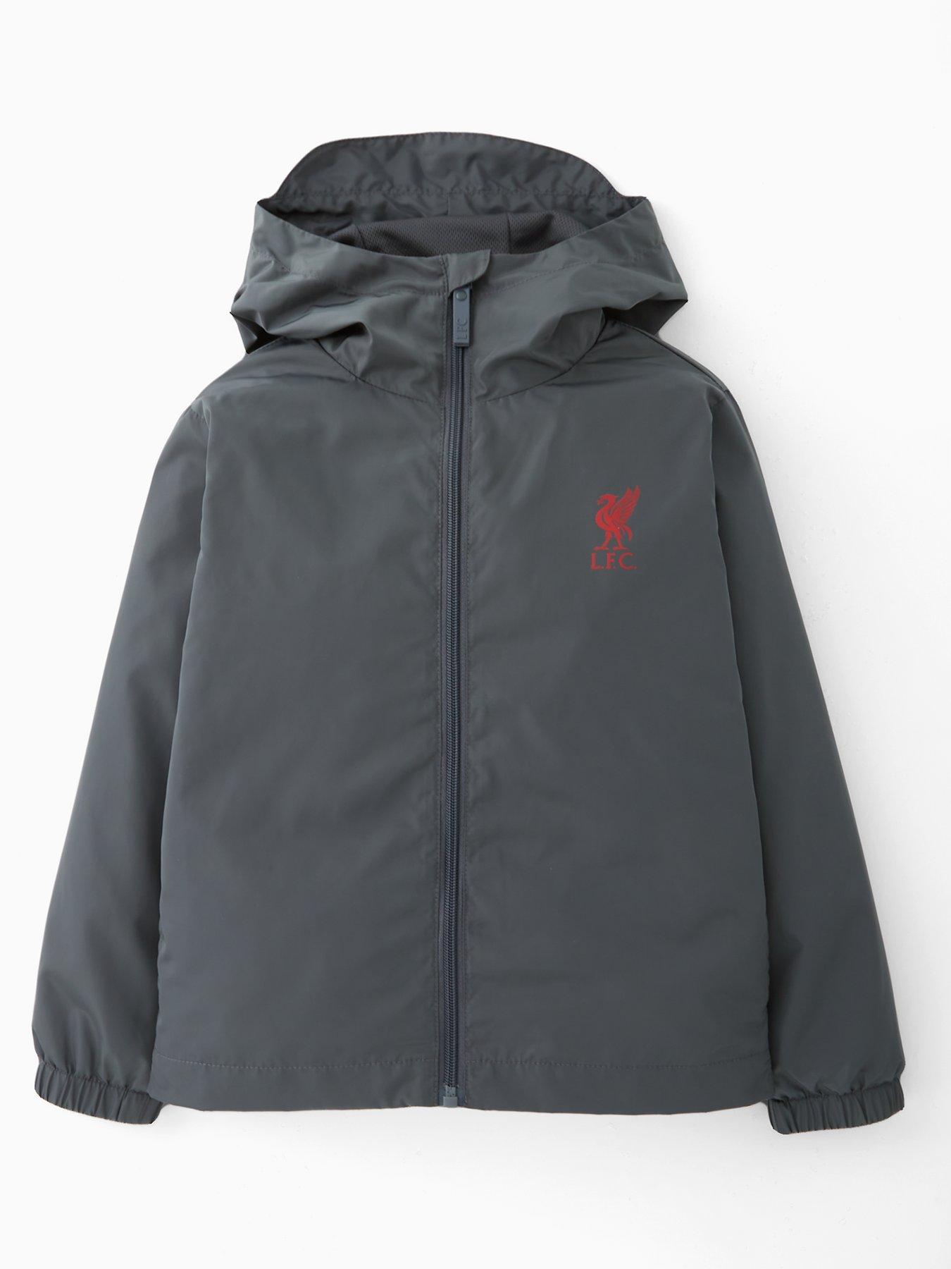 Liverpool FC Junior Zip Through Windcheater - Grey