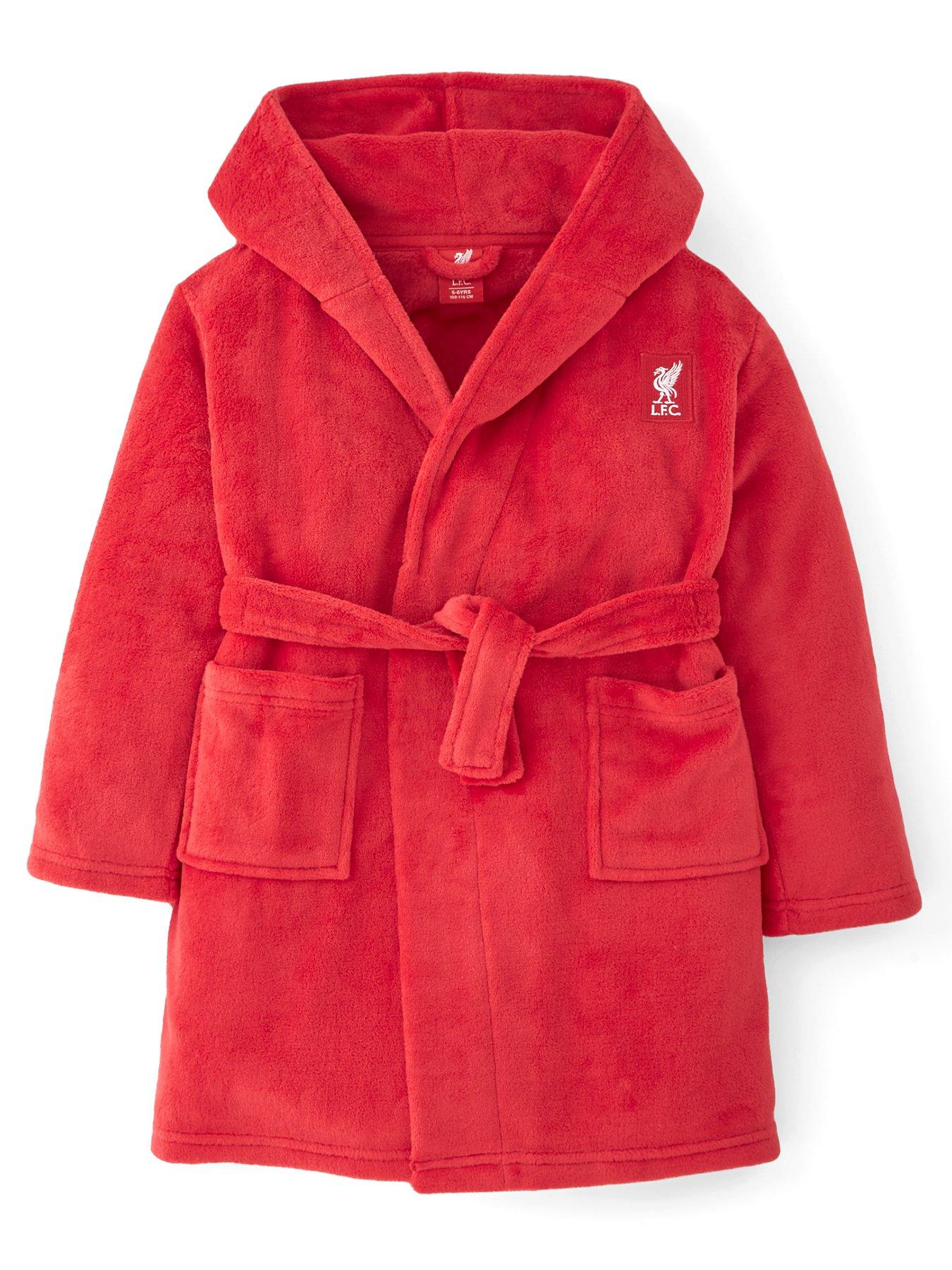 Liverpool FC Junior Hooded Dressing Gown - Red