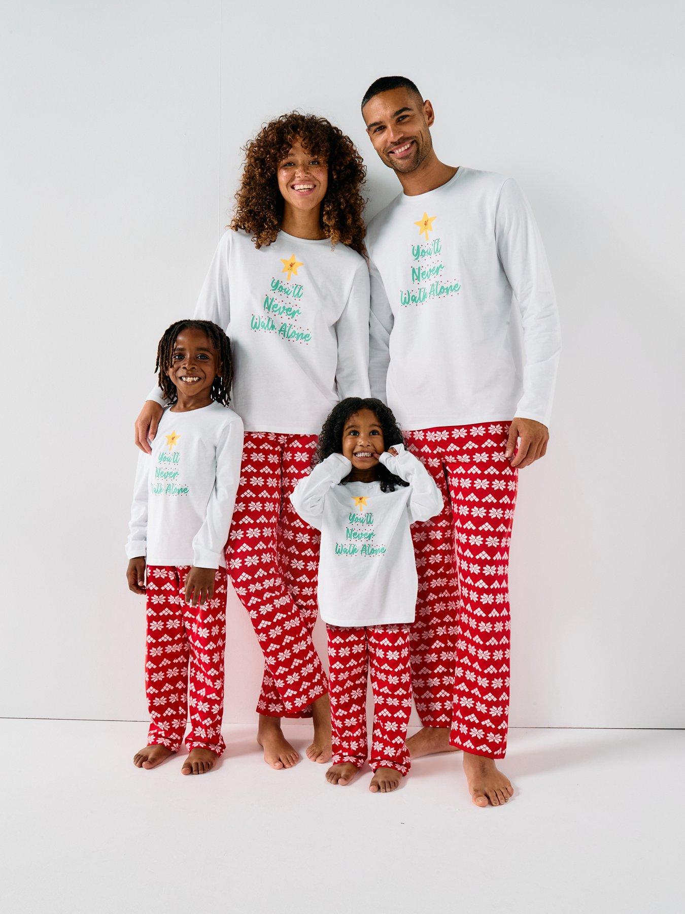 Liverpool FC: Kids Family Christmas LFC You'll Never Walk Alone PJ - Red/White