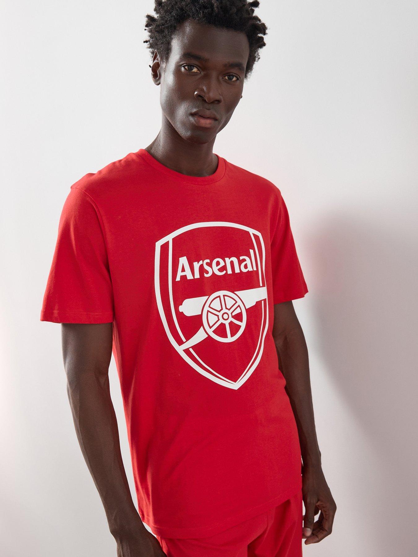 Arsenal FC Mens Short Sleeve Pyjama Set - Red