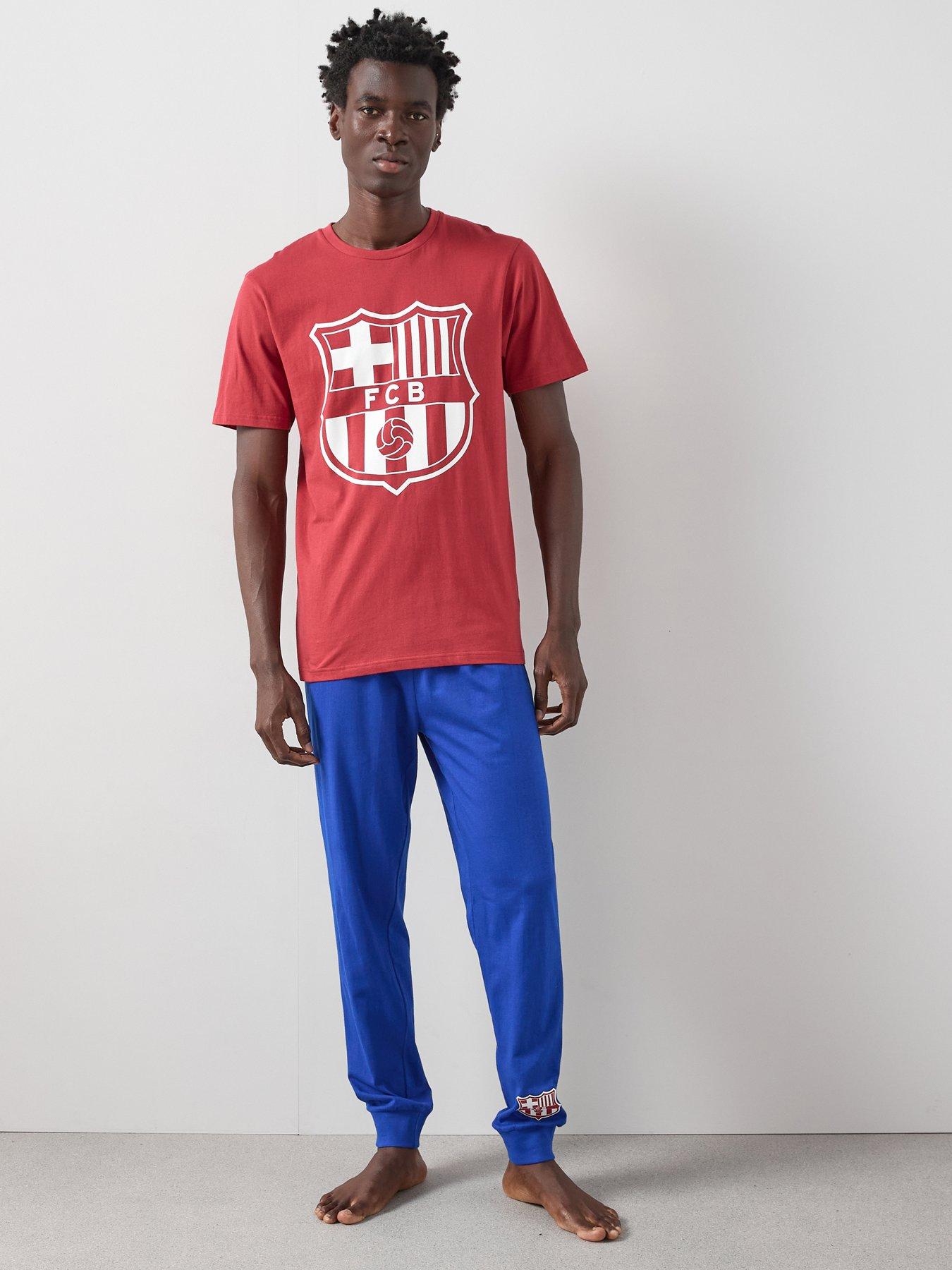 Barcelona FC FC Barcelona Short Sleeve Pyjama Set - Burgundy