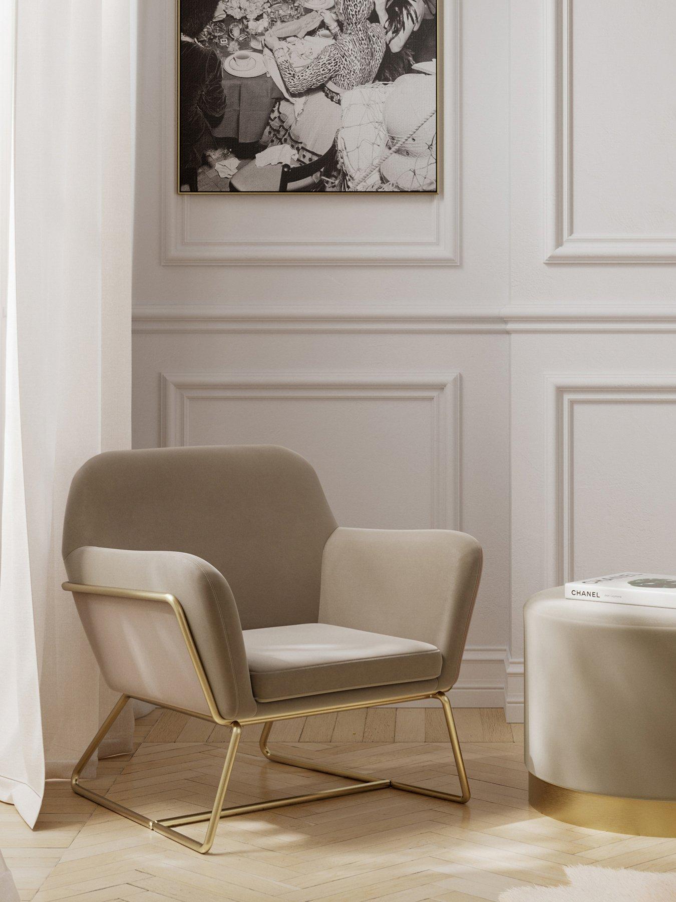 LPD Home Charles Accent Chair - Beige