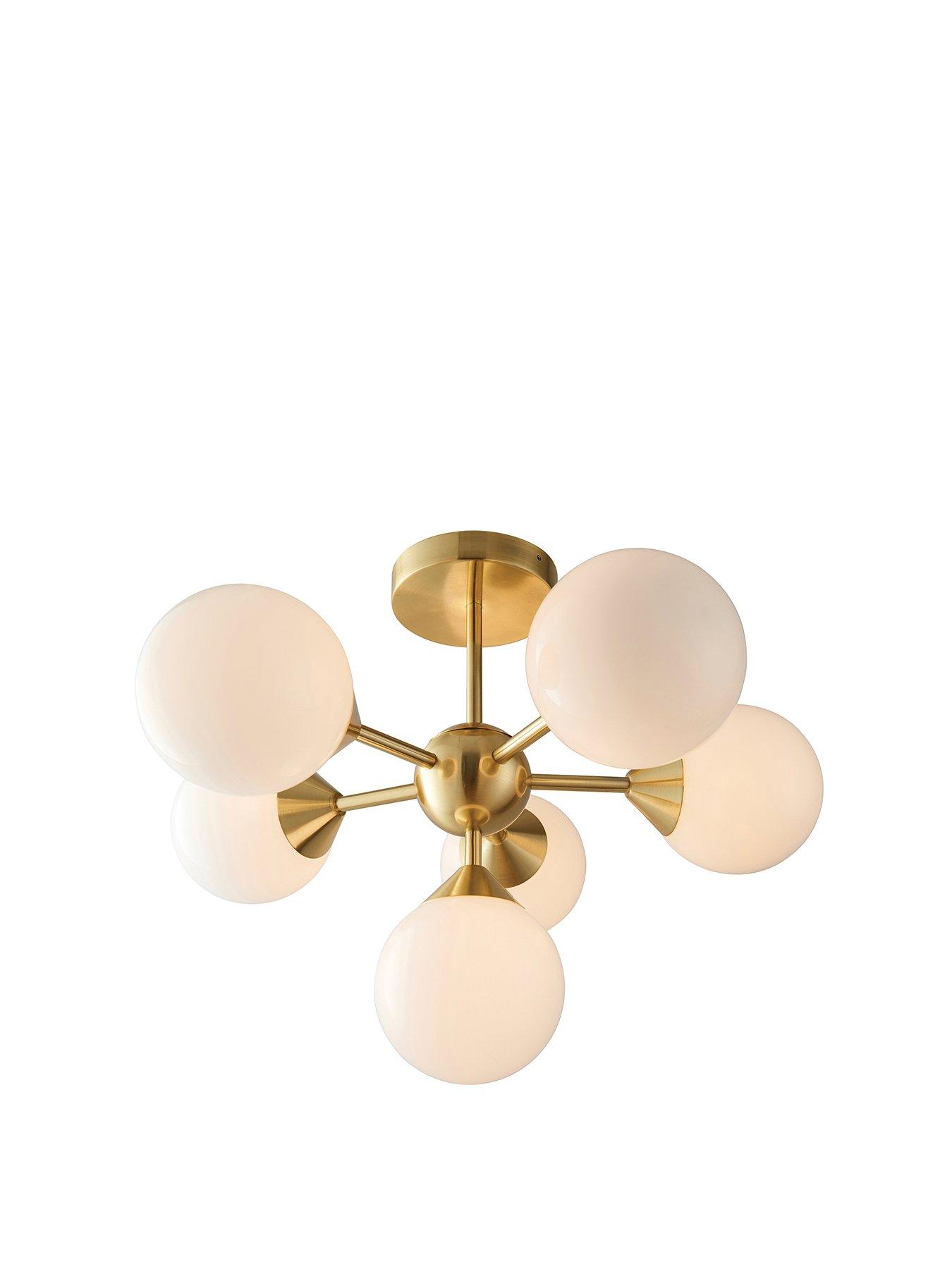 Image 2 of 5 of Gallery Direct Oscar 6 Ceiling Light Brushed Gold