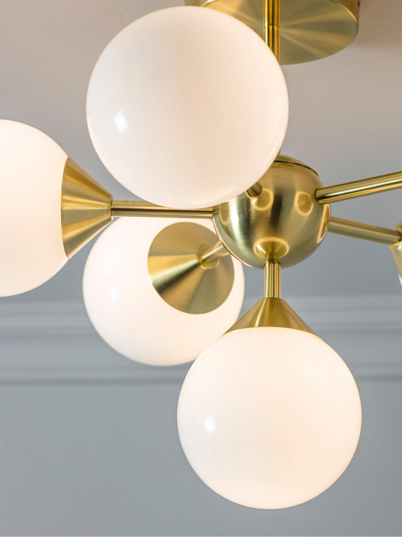 Image 5 of 5 of Gallery Direct Oscar 6 Ceiling Light Brushed Gold