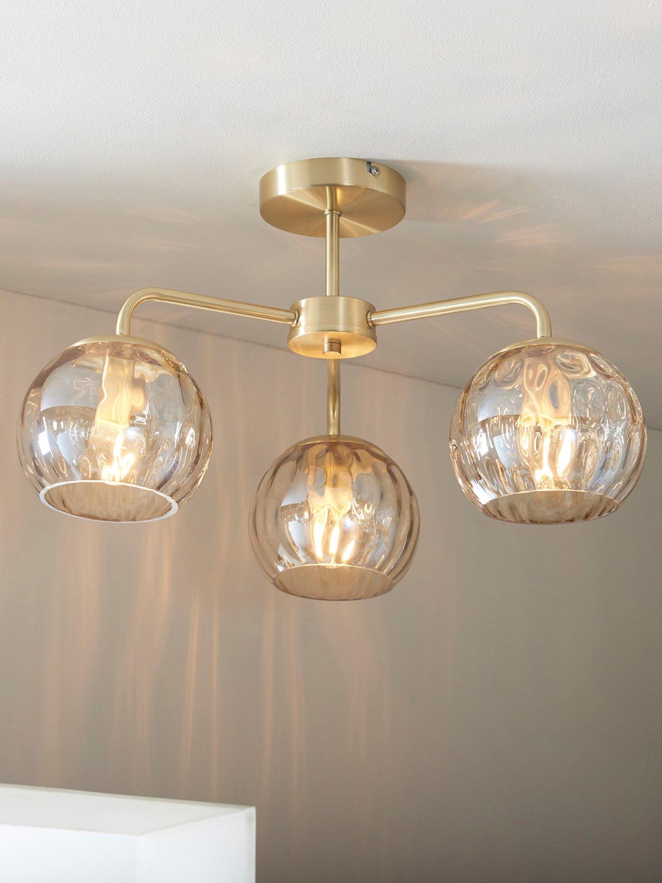Image 1 of 6 of Gallery Direct Dimple 3 Ceiling Light