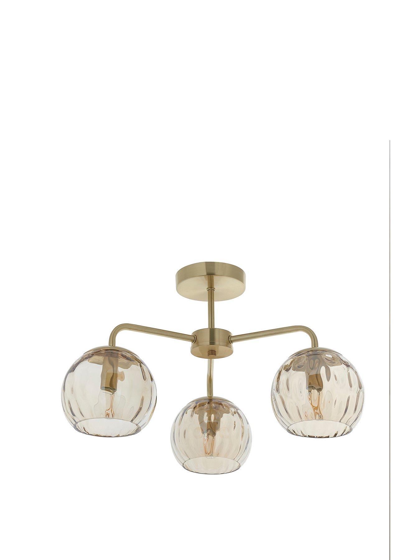 Image 2 of 6 of Gallery Direct Dimple 3 Ceiling Light