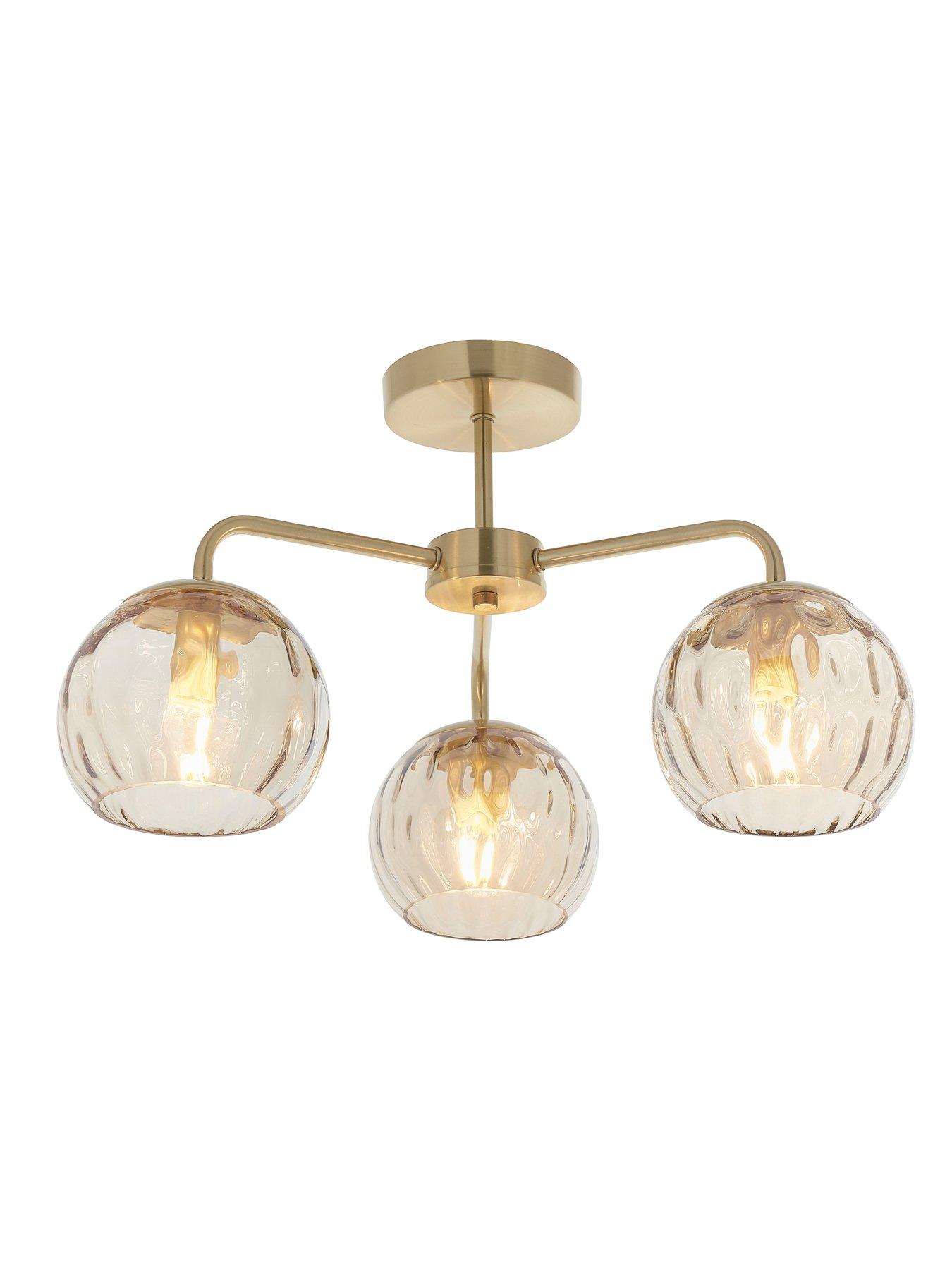 Image 4 of 6 of Gallery Direct Dimple 3 Ceiling Light