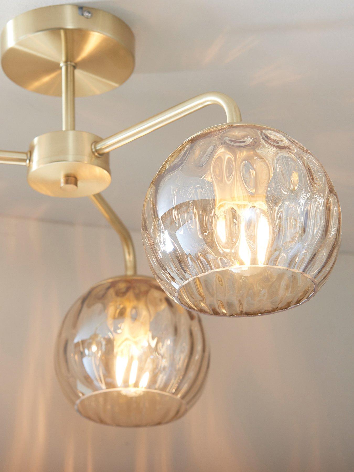 Image 5 of 6 of Gallery Direct Dimple 3 Ceiling Light