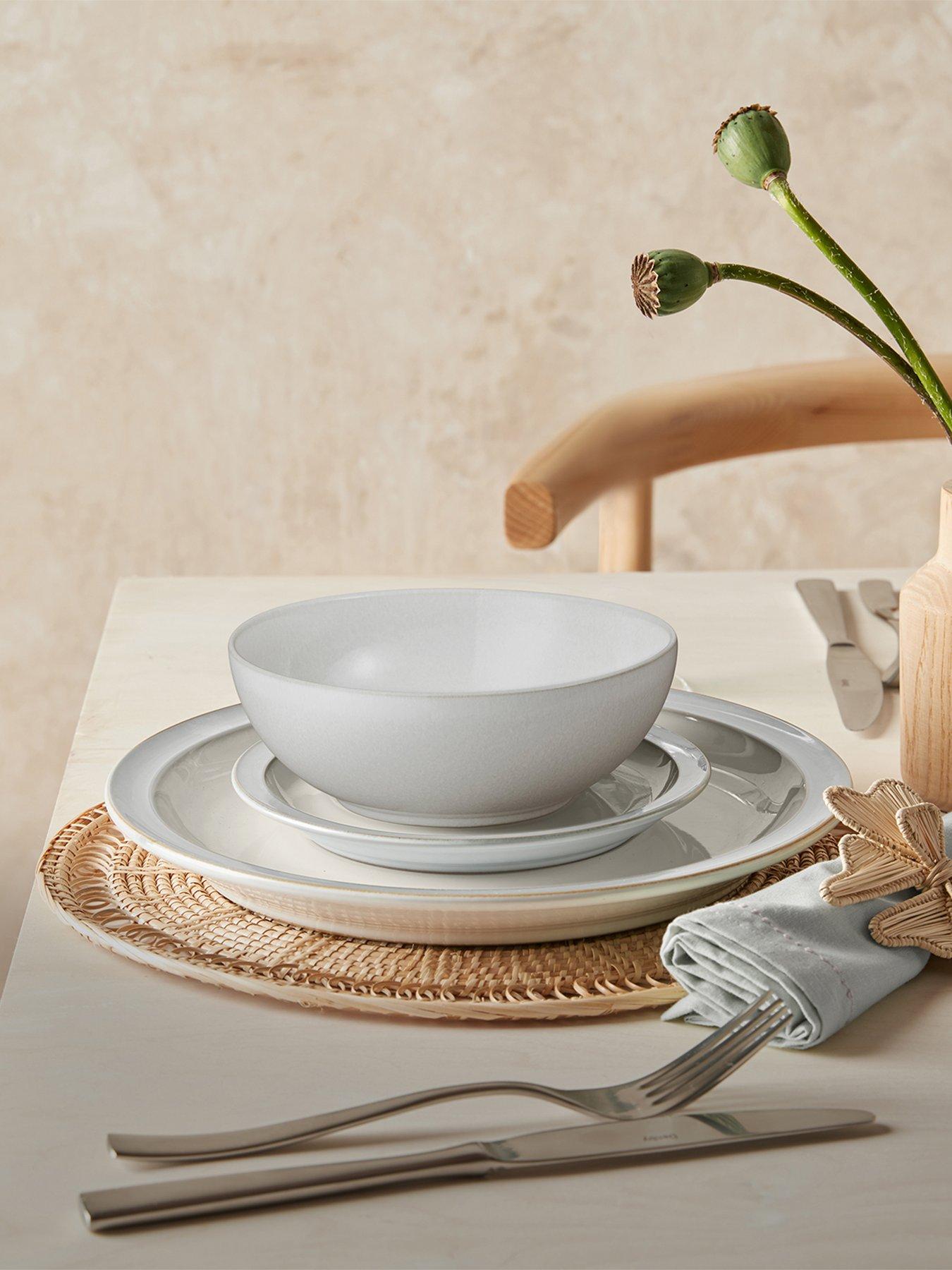 Denby Cotton White 12-Piece Tableware Set Very