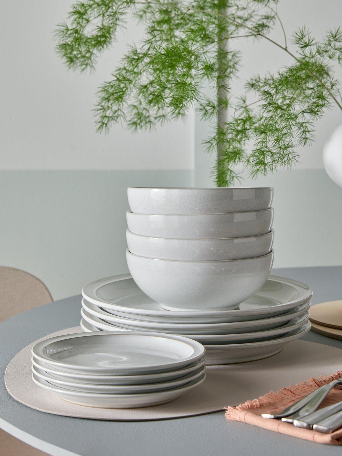 Denby Cotton White 12-Piece Tableware Set Very