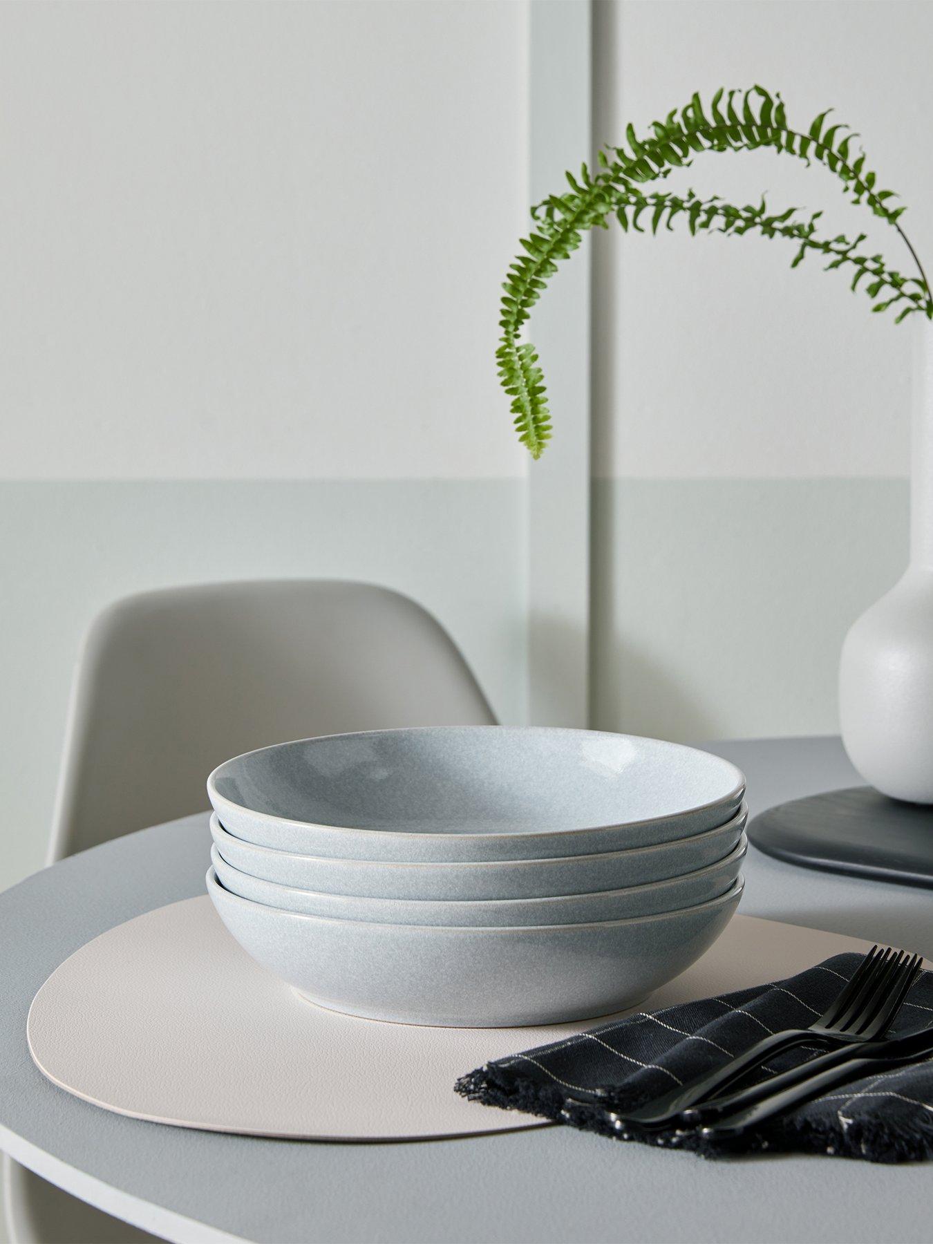 undefined Dove Grey Set of 4 Pasta Bowls