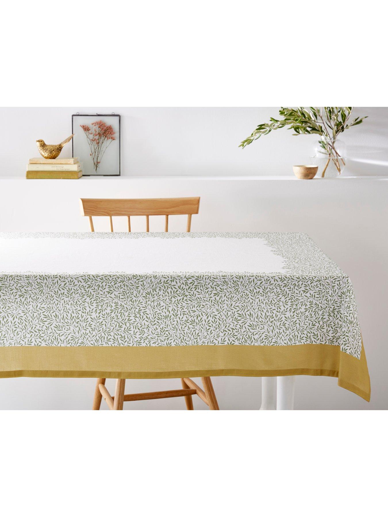 Image 5 of 6 of Morris & Co Standen Cotton Tablecloth