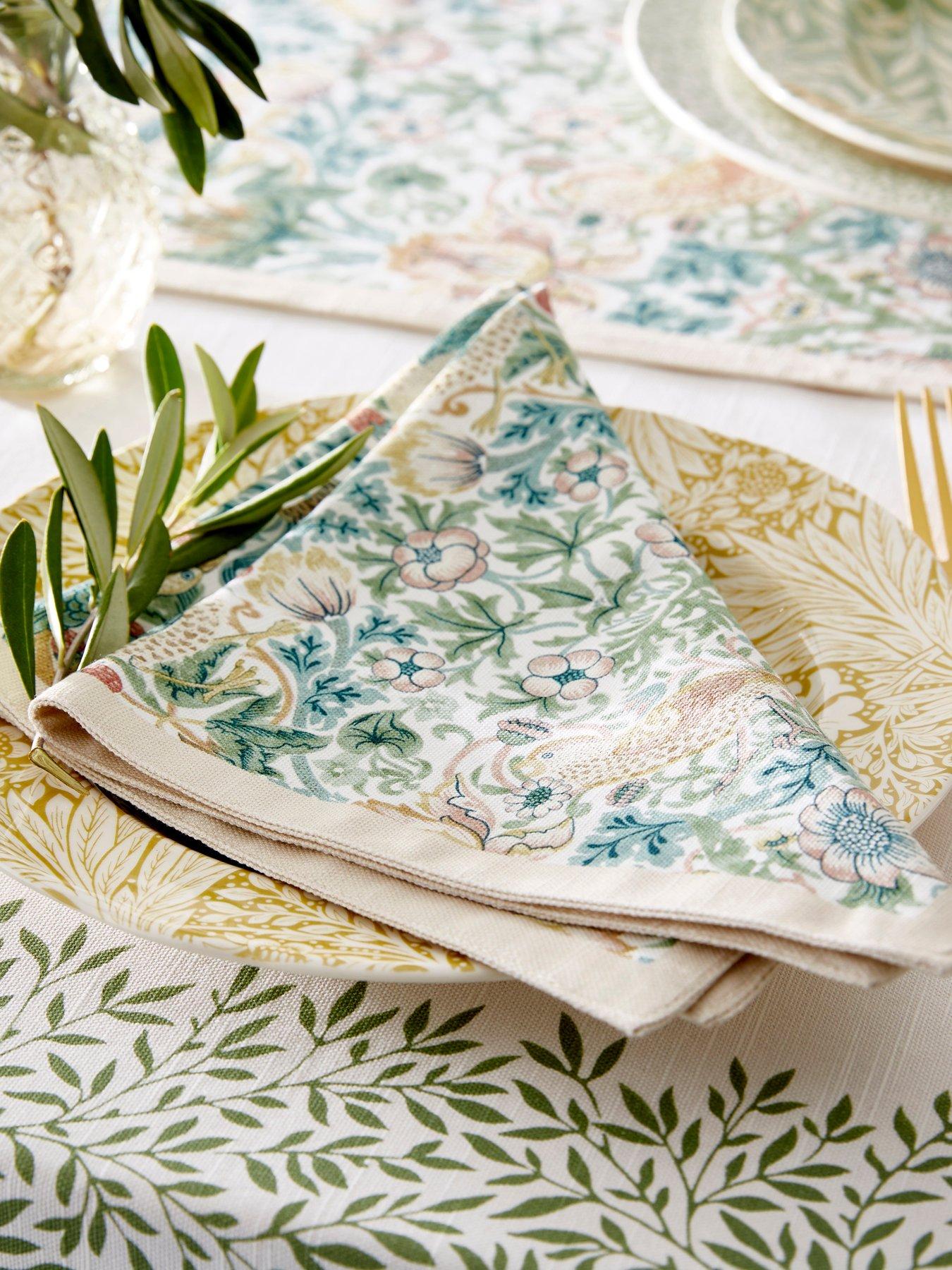 undefined Set of 2 Strawberry Thief Napkins