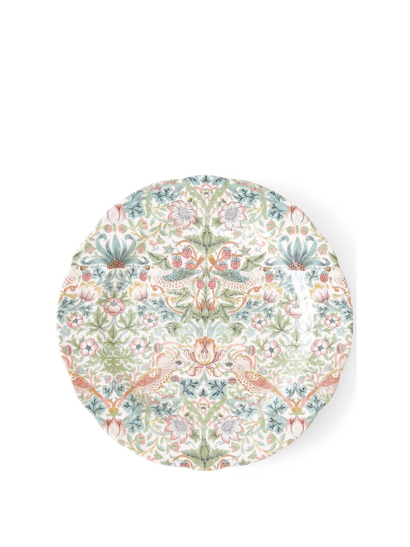 Image 2 of 4 of Morris & Co Strawberry Thief Serving Plate