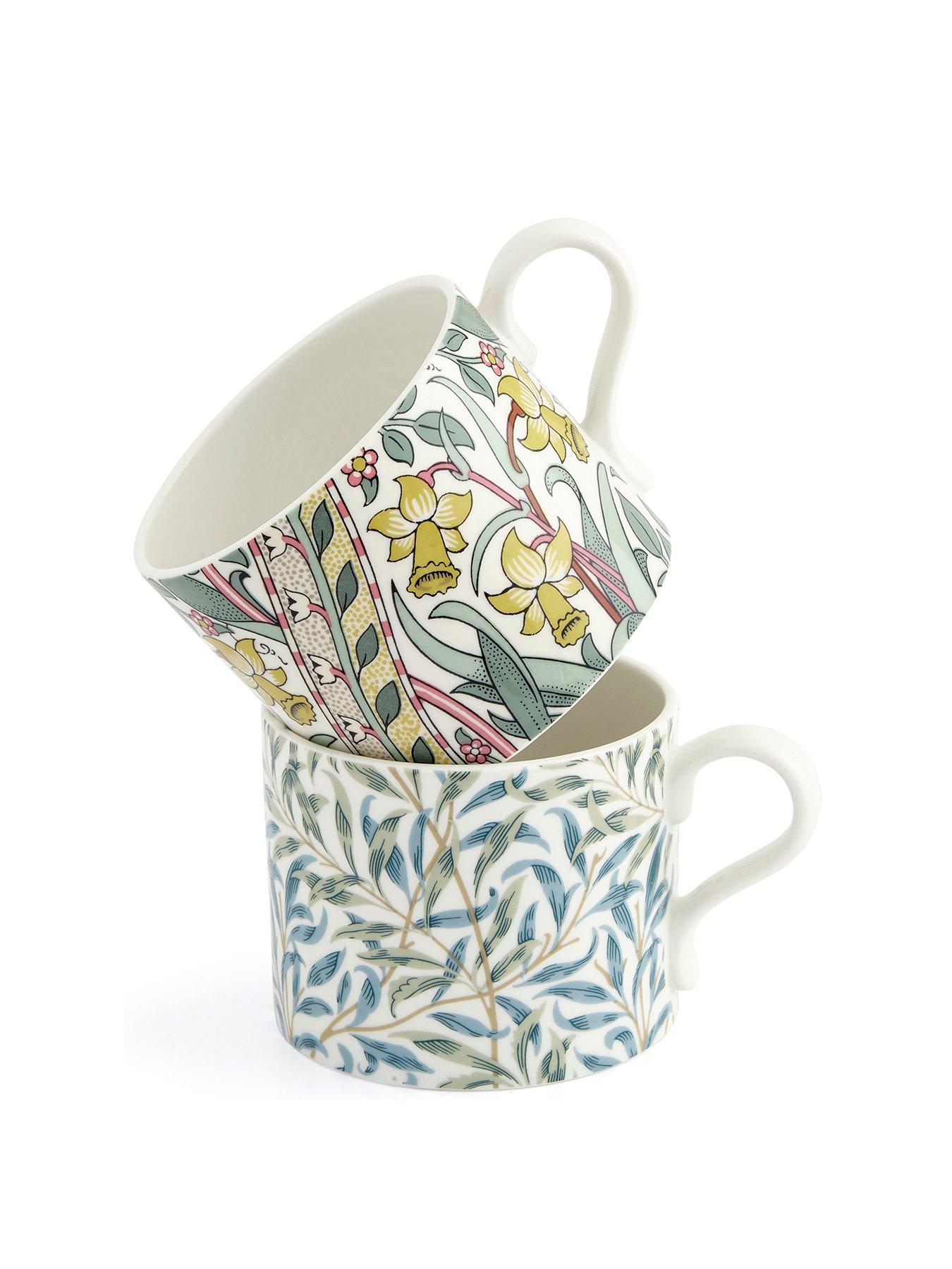 Image 2 of 6 of Morris & Co Set of 2 Mugs &ndash; Daffodil and Willow Bough