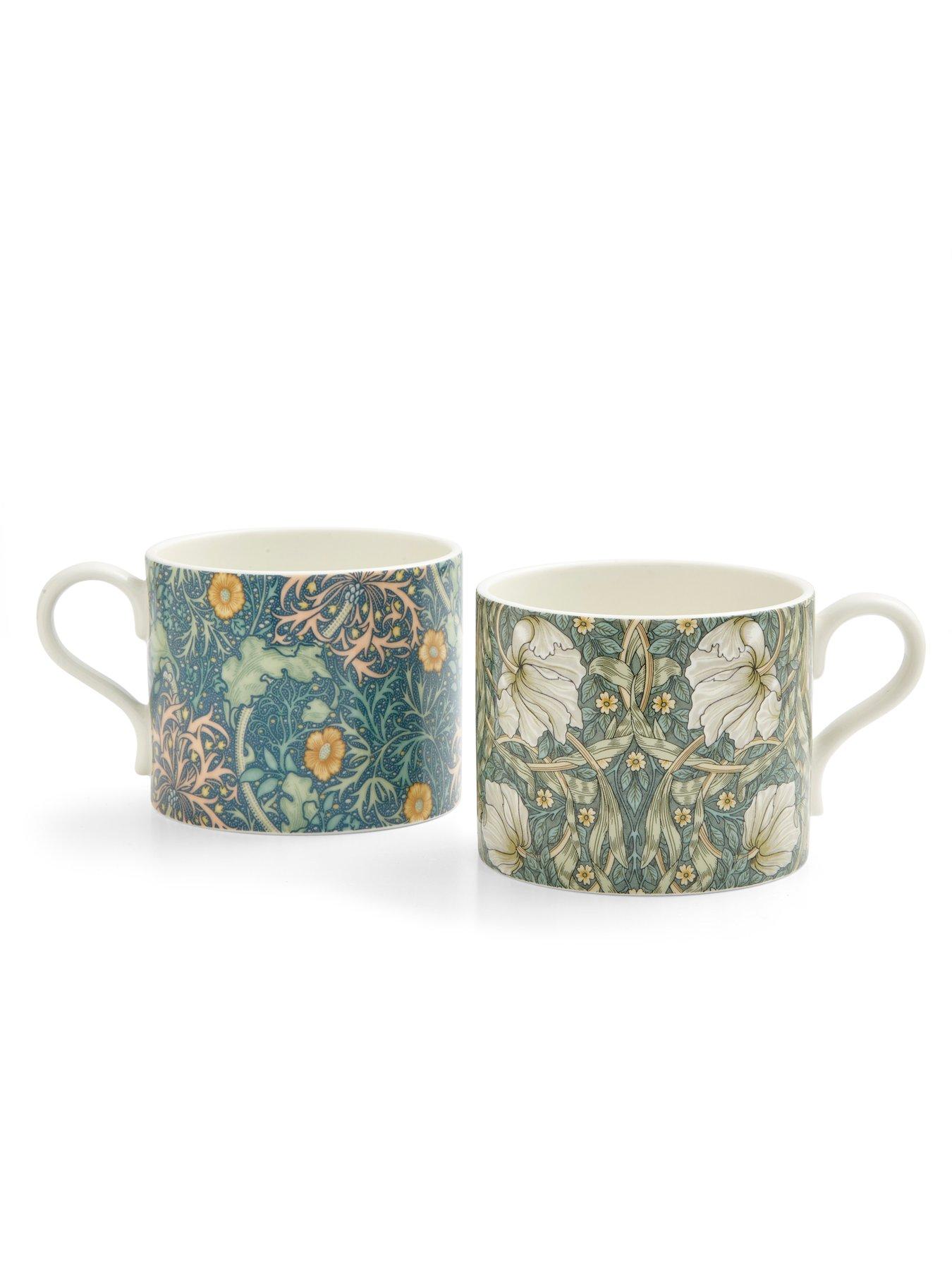 Image 3 of 6 of Morris & Co Morris&co Set Of 2 Mugs - Seaweed & Pimpernel