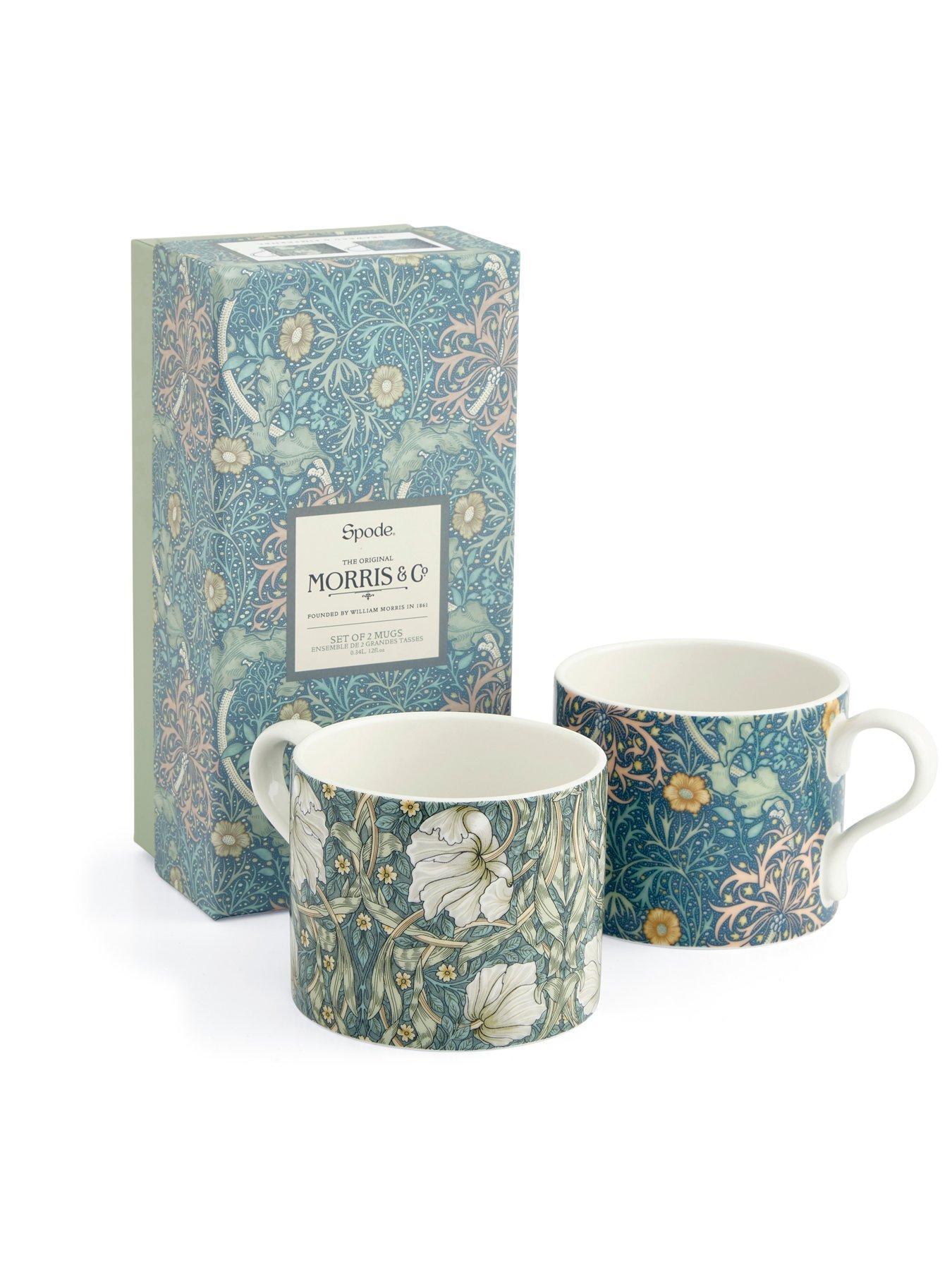 Image 5 of 6 of Morris & Co Morris&co Set Of 2 Mugs - Seaweed & Pimpernel