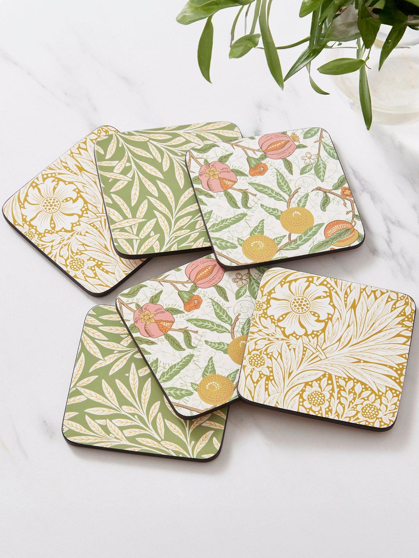 Product photograph of Morris Co Set Of 6 Simply Mixed Coasters from very.co.uk