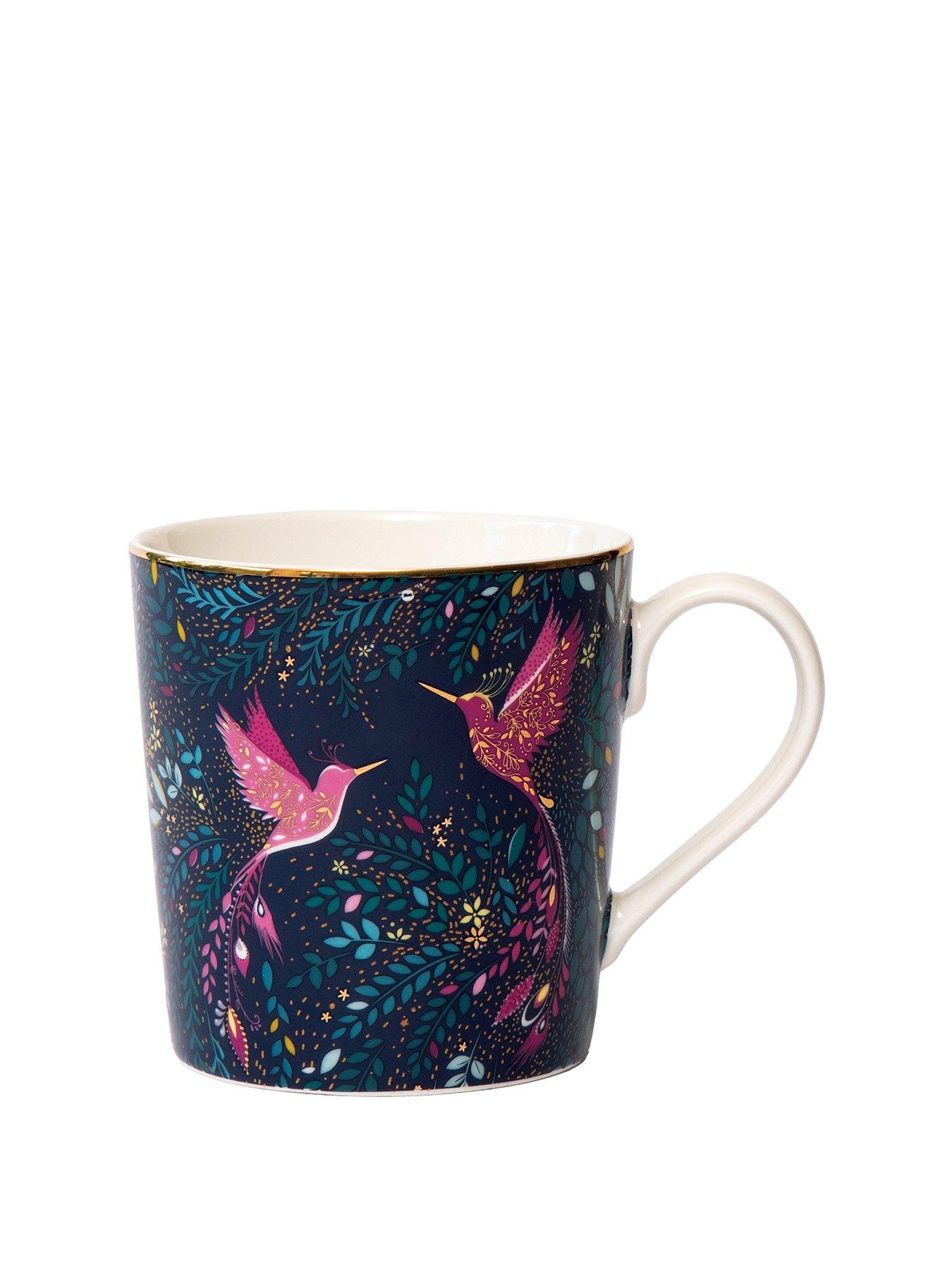 Image 2 of 5 of Sara Miller India Collection Mug - Hummingbird Paradise