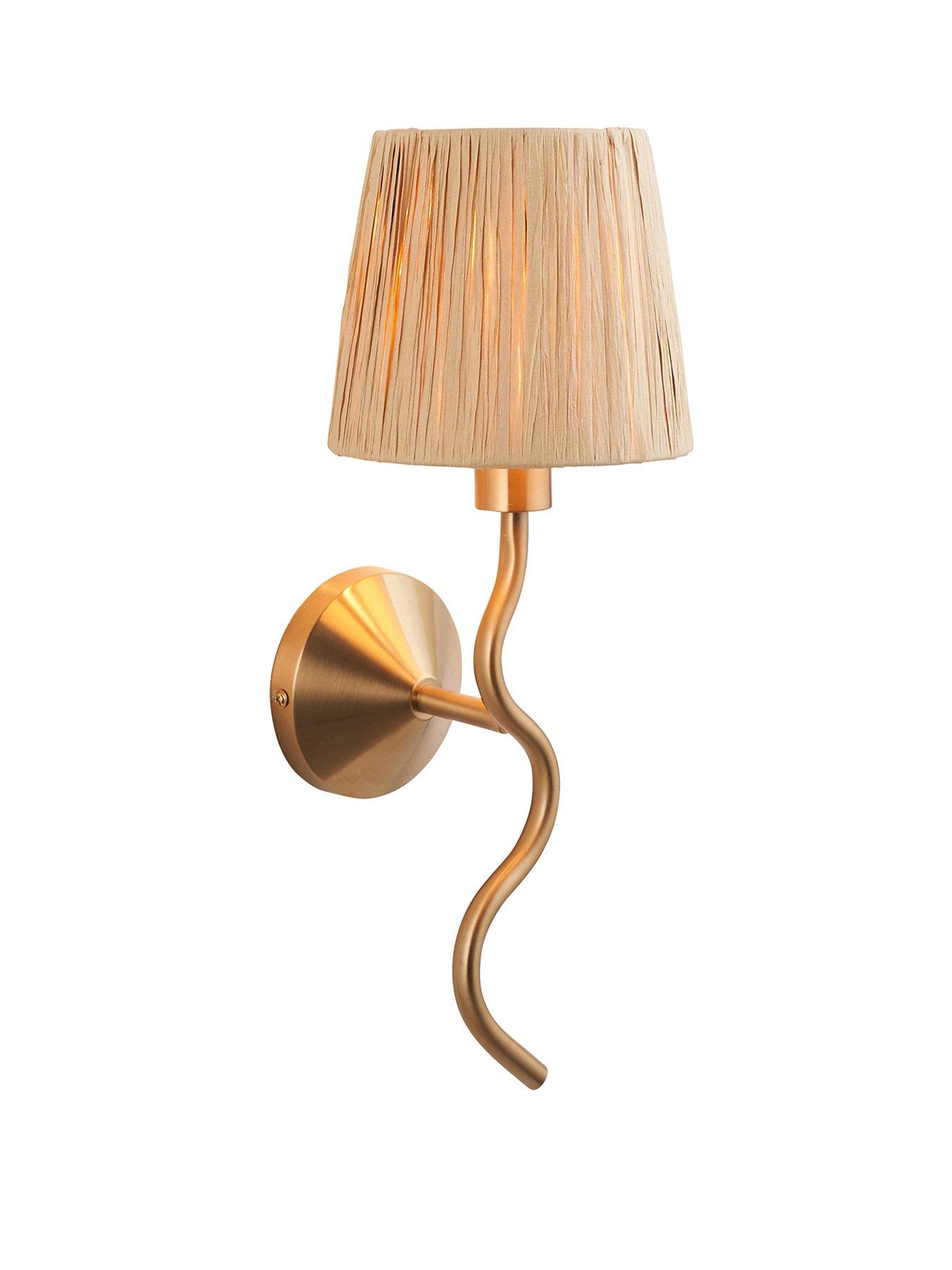 Image 2 of 6 of Gallery Direct Wriggle 1 Wall Light Brushed Aged Brass