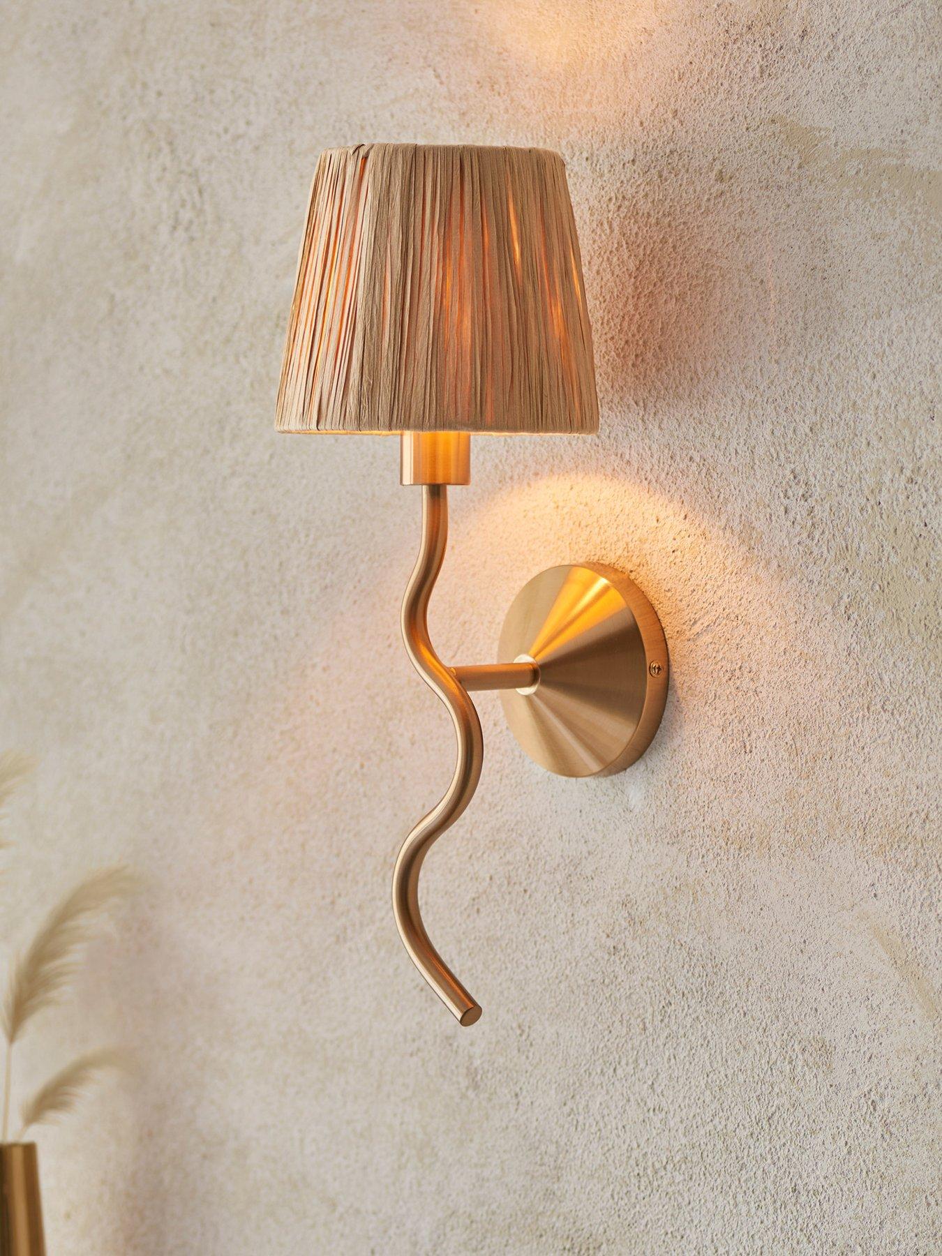Image 5 of 6 of Gallery Direct Wriggle 1 Wall Light Brushed Aged Brass