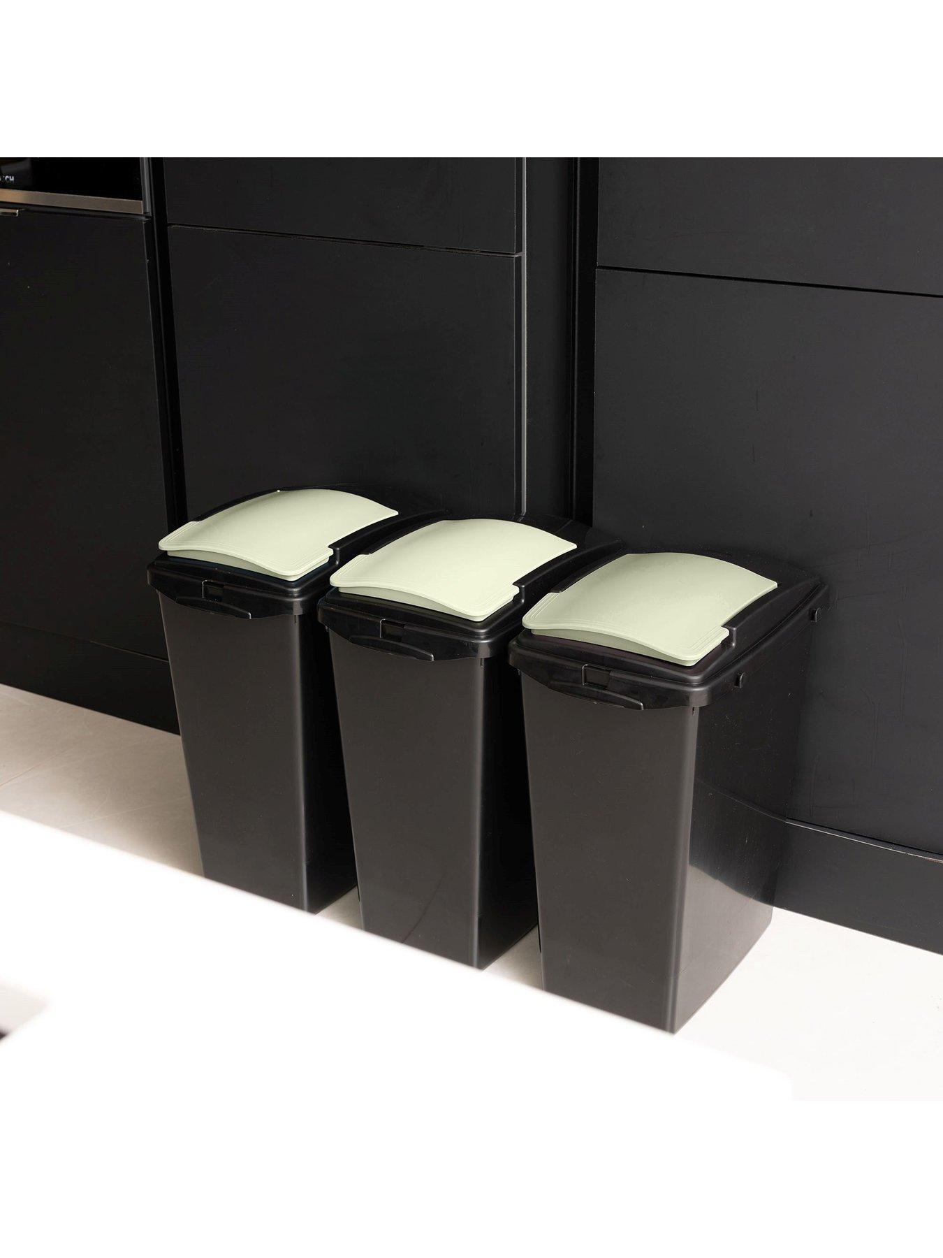 Image 2 of 8 of Addis Set of 3 40ltr Recycling Bins - Green