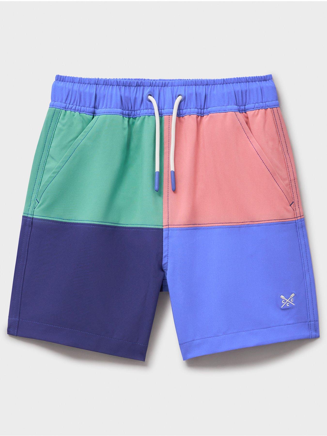 undefined Boys Printed Swim Shorts - Blue