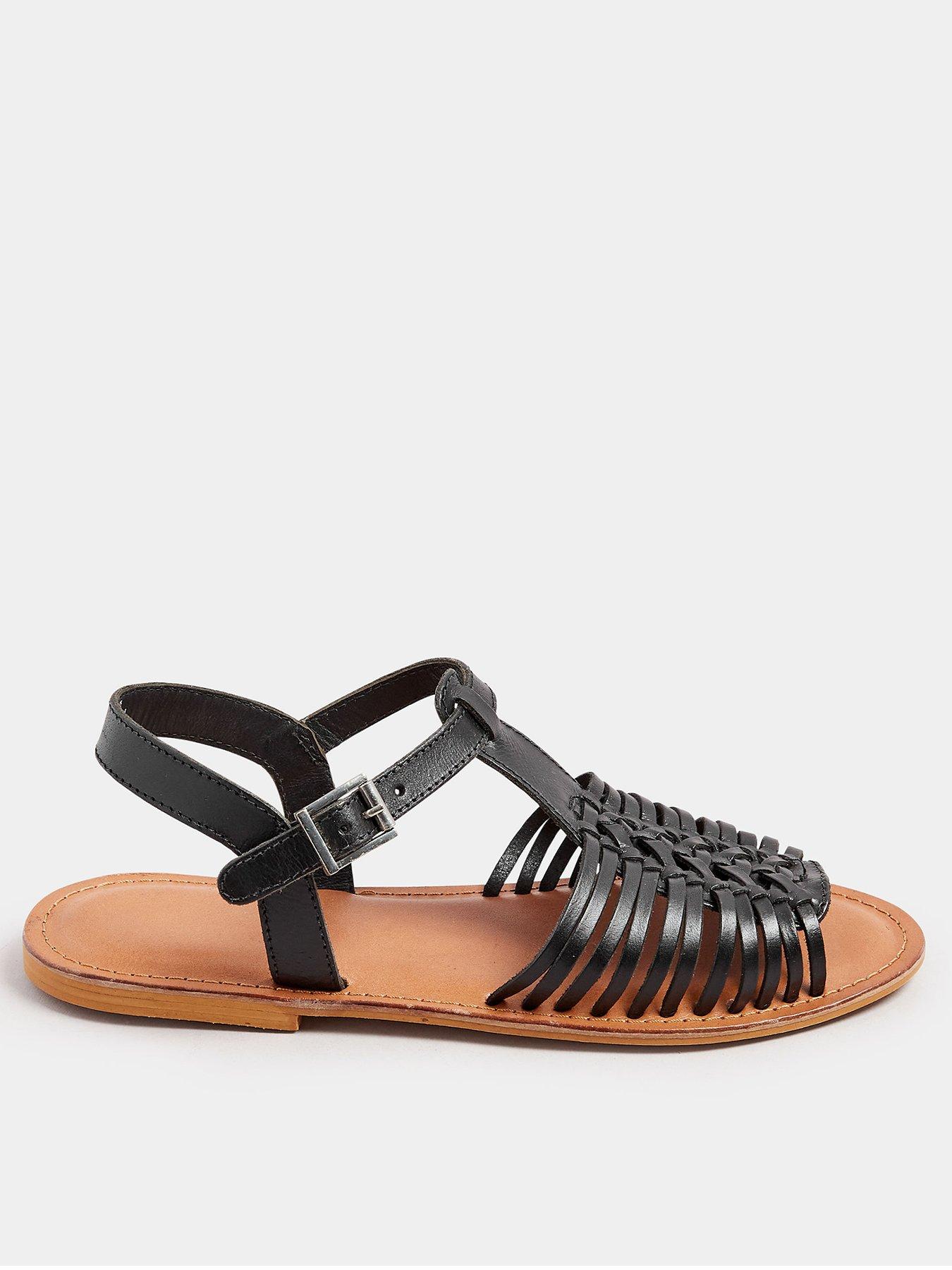 undefined Extra Wide Fit Open Toe Fisherman Sandals