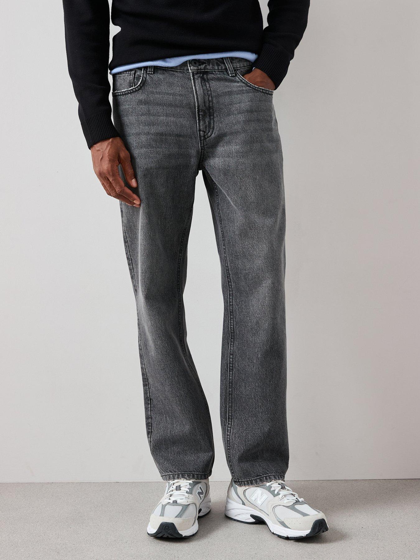 The Very Collection Straight Fit Jeans With Stretch - Washed Black