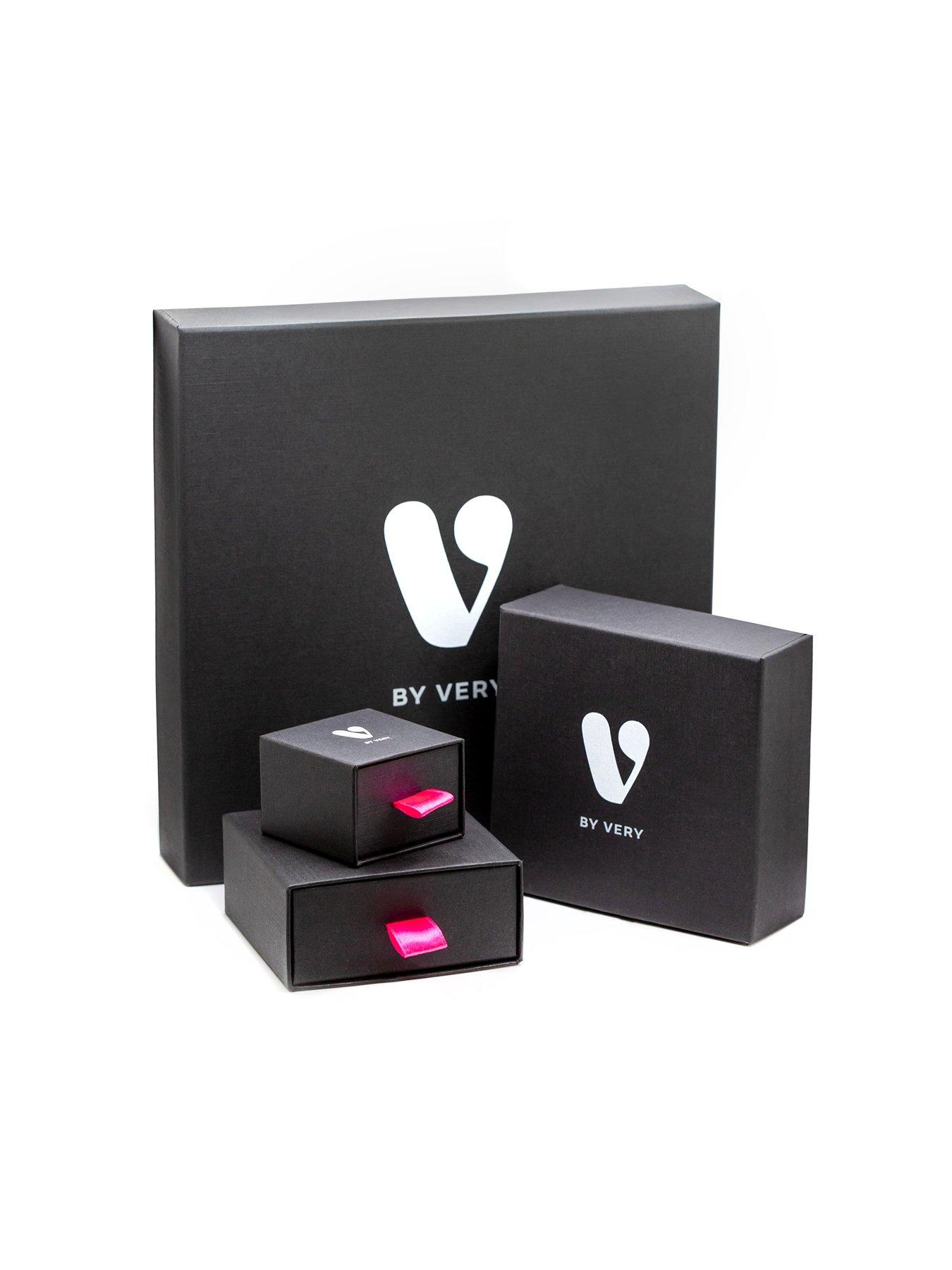 Image 4 of 4 of V by Very Turkish eye CZ charm huggie and Stud Earring Set of 2
