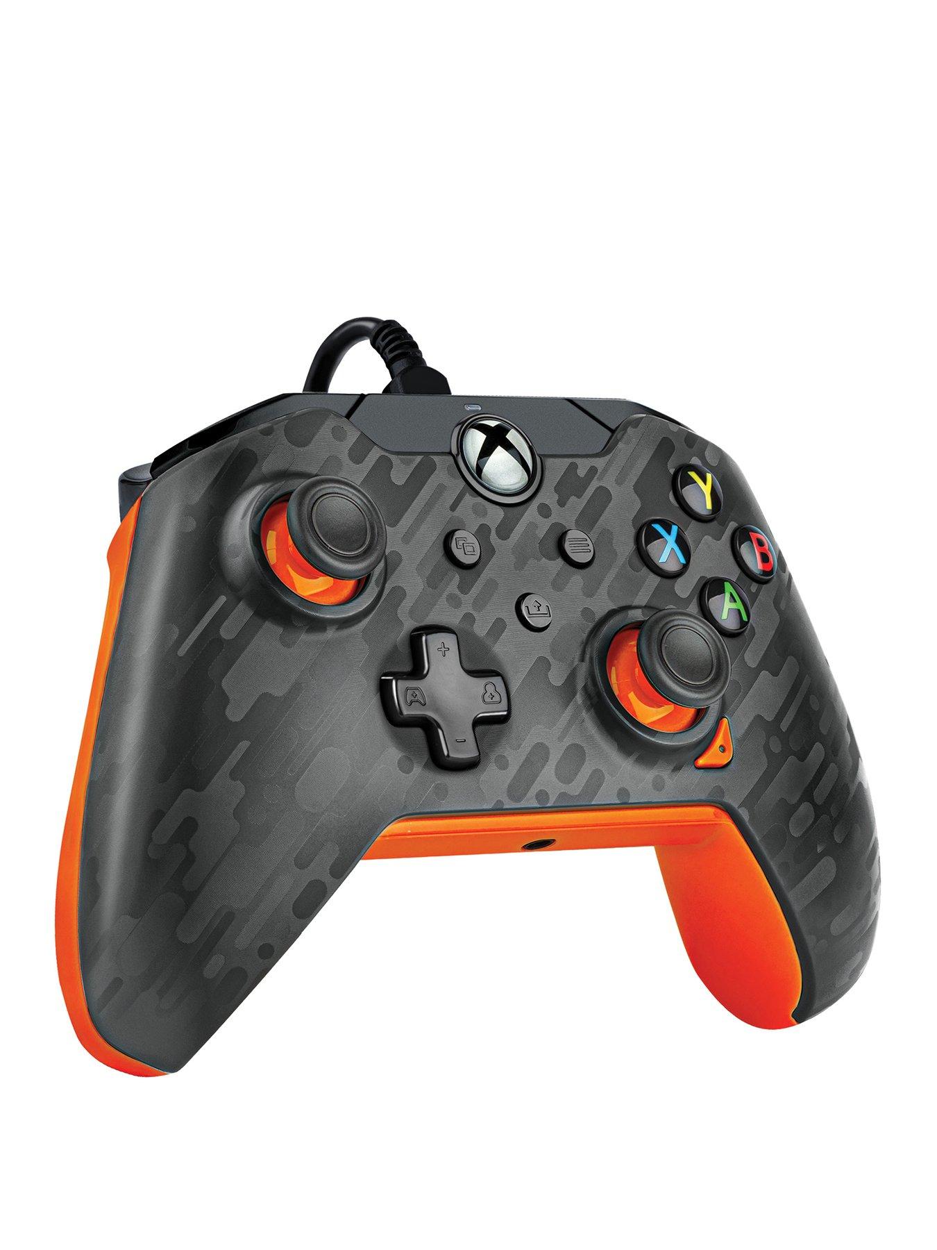 Image 3 of 5 of pdp Wired Controller - Xbox Series X - Atomic Carbon (Grey/Orange Camo)