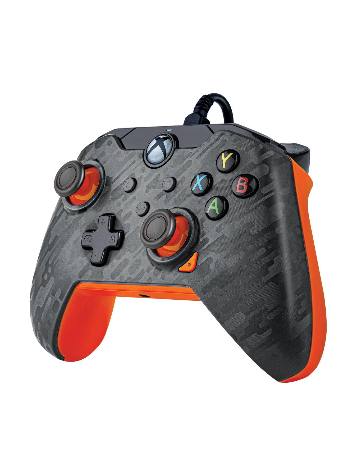 Image 5 of 5 of pdp Wired Controller - Xbox Series X - Atomic Carbon (Grey/Orange Camo)