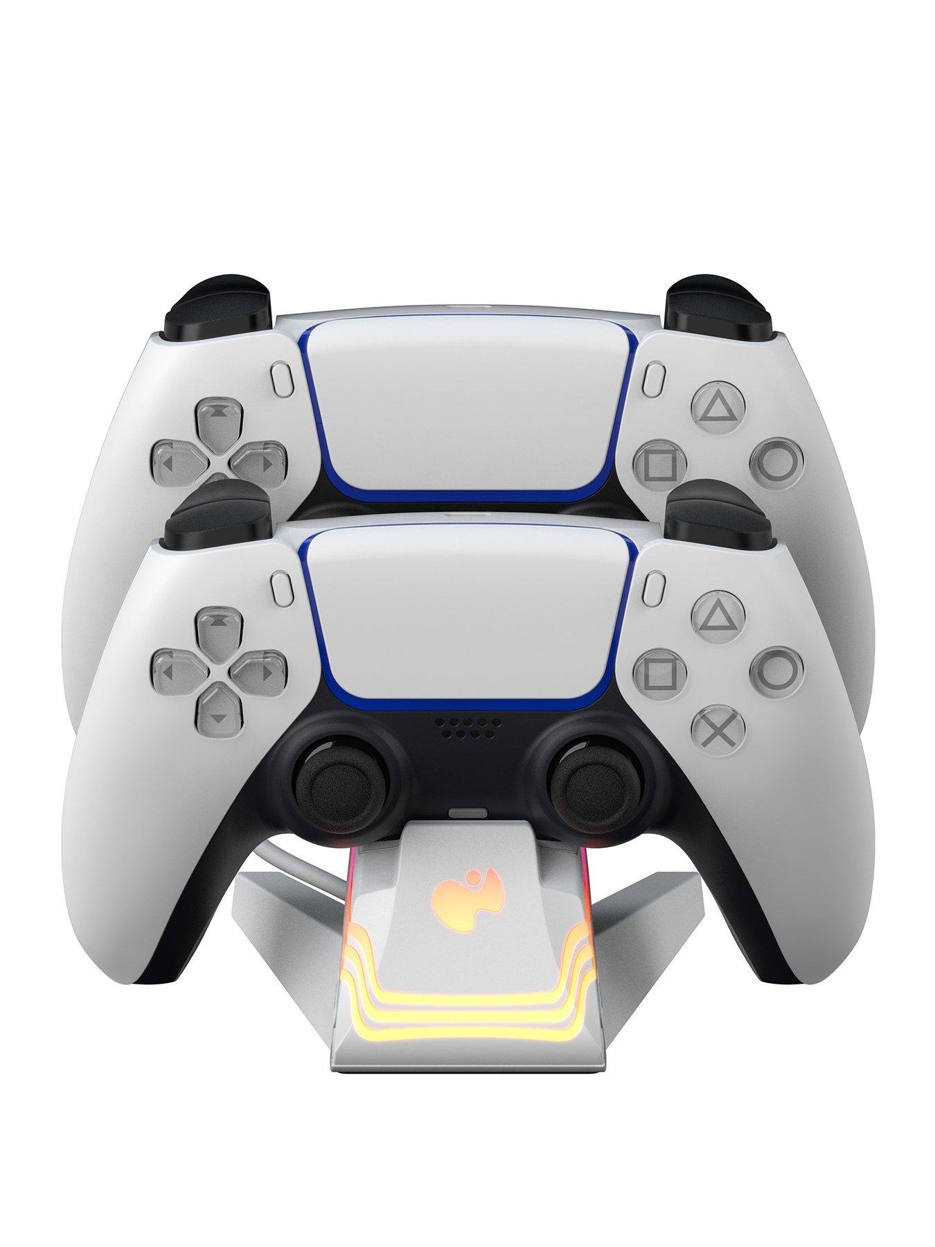 Image 1 of 6 of pdp PS5 Afterglow Wave Charger - White