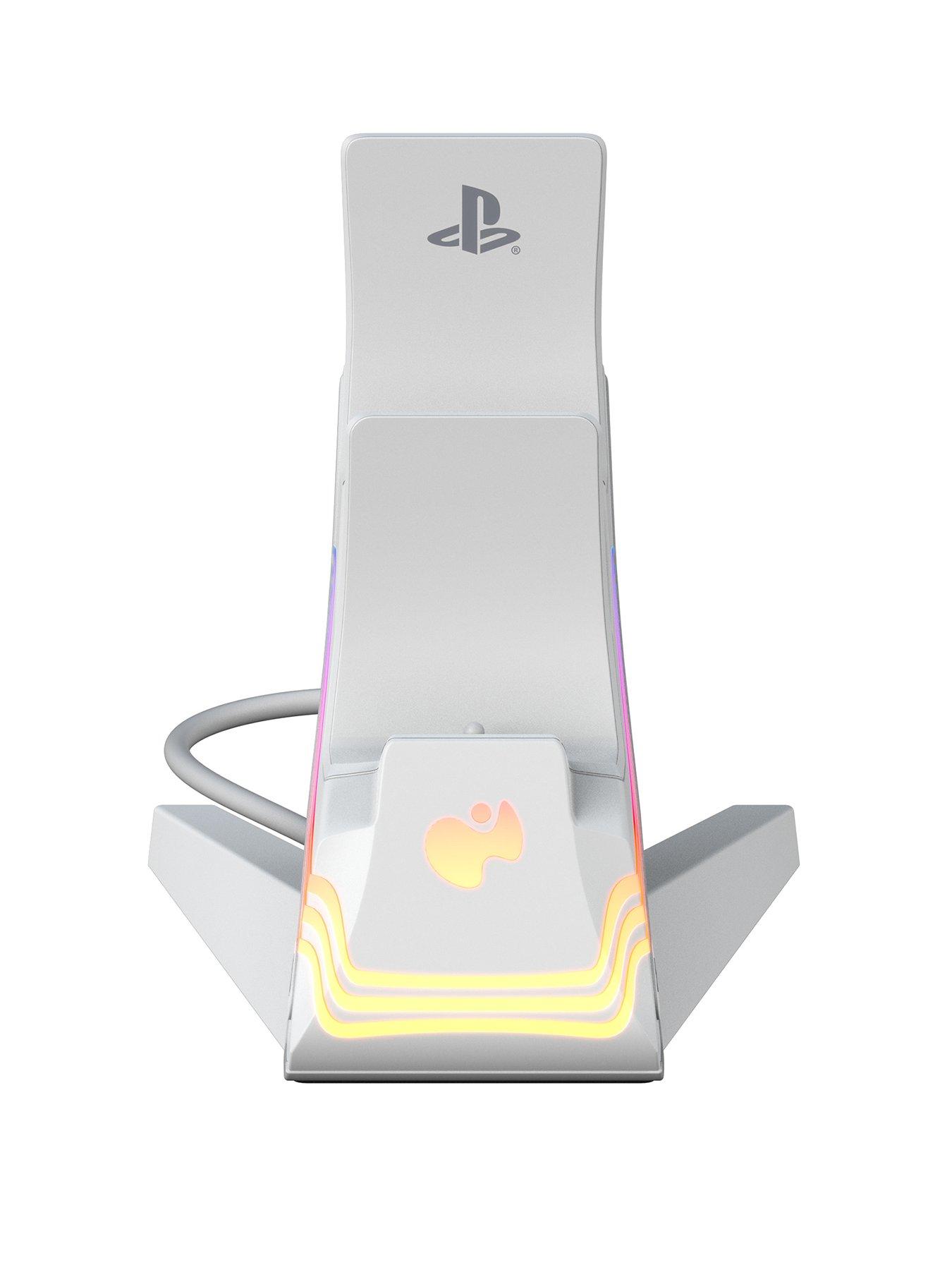 Image 2 of 6 of pdp PS5 Afterglow Wave Charger - White