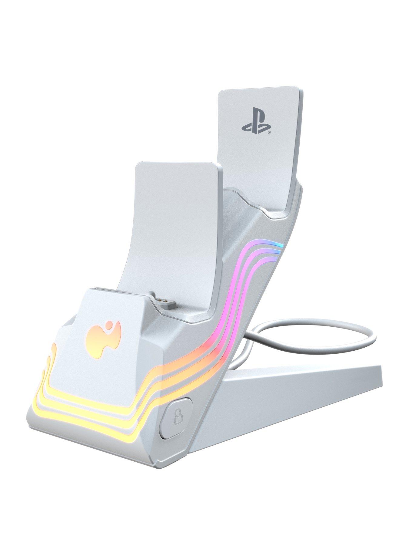 Image 3 of 6 of pdp PS5 Afterglow Wave Charger - White