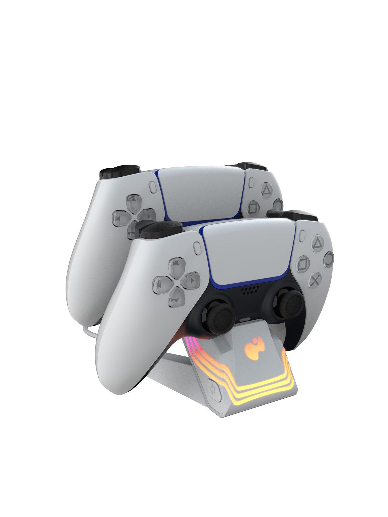 Image 4 of 6 of pdp PS5 Afterglow Wave Charger - White