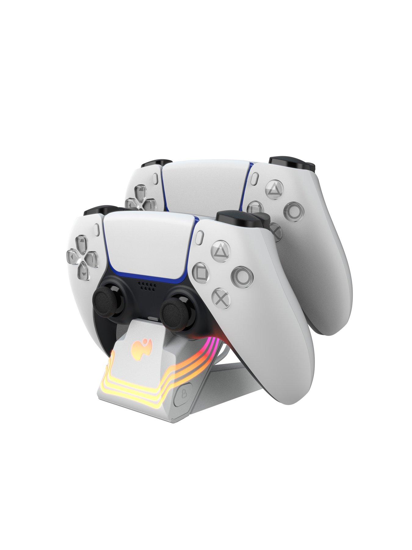 Image 5 of 6 of pdp PS5 Afterglow Wave Charger - White